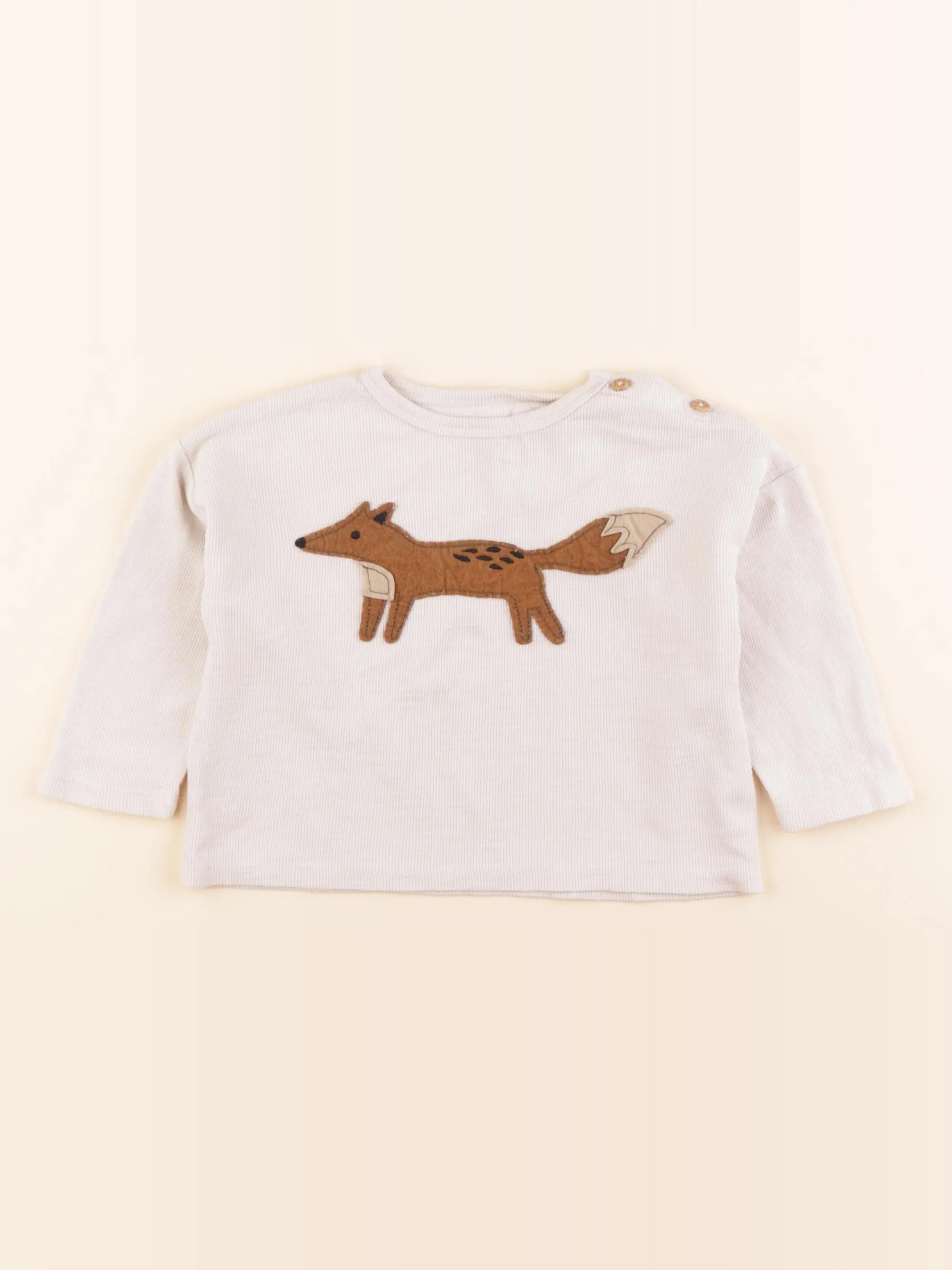 Boutchou - tee-shirt beige - 24 mois