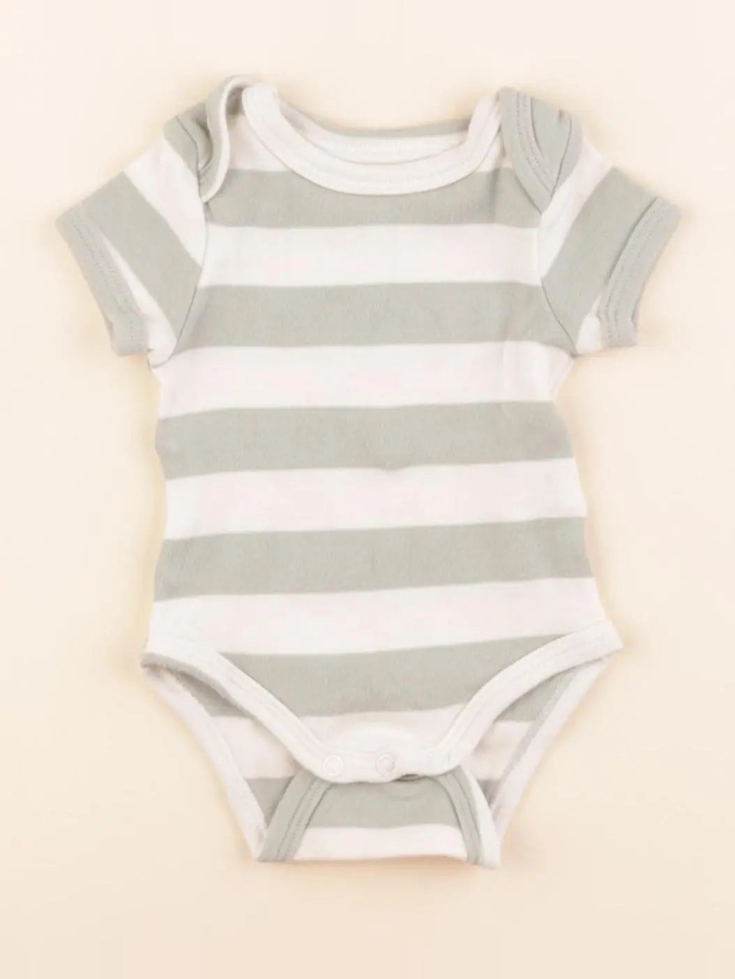 Vertbaudet - body vert, blanc - 1 mois