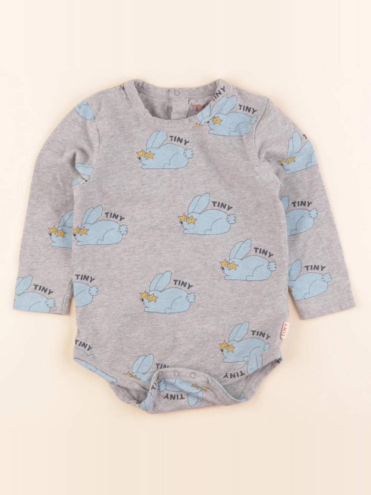 Tiny Cottons - body tee-shirt gris - 24 mois