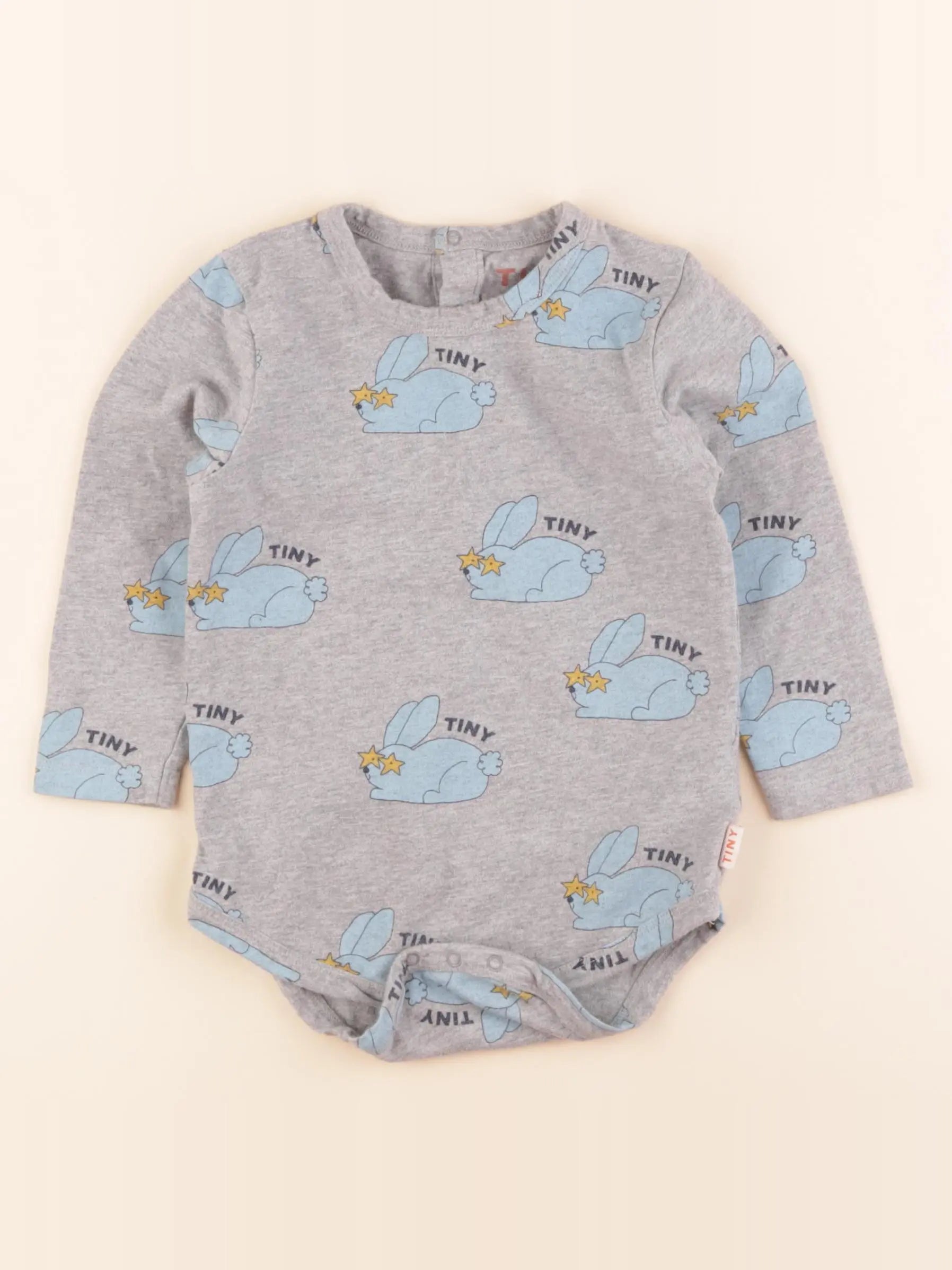 Tiny Cottons - body tee-shirt gris - 24 mois