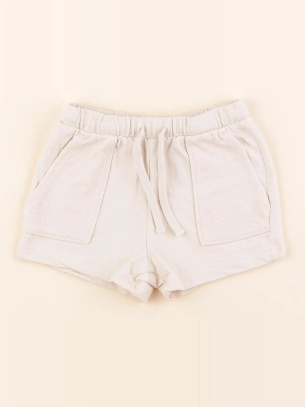 H&M - short beige - 6/9 mois