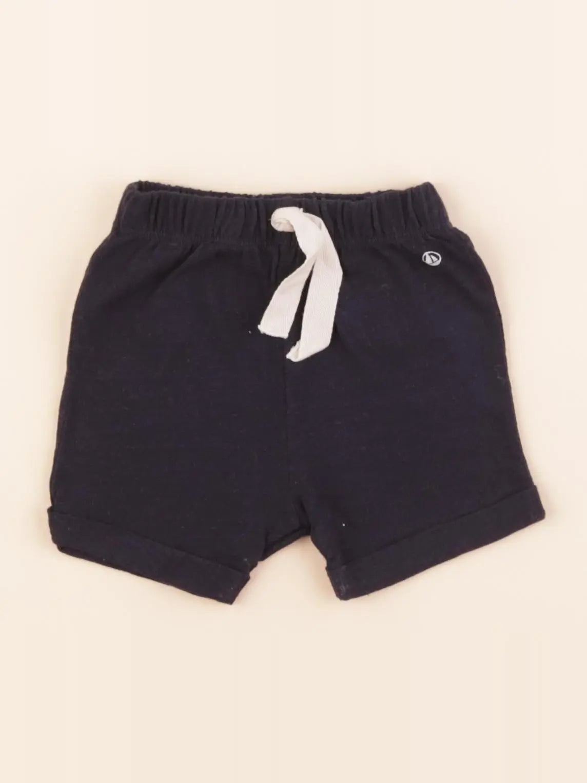 Petit Bateau - short bleu - 3 mois