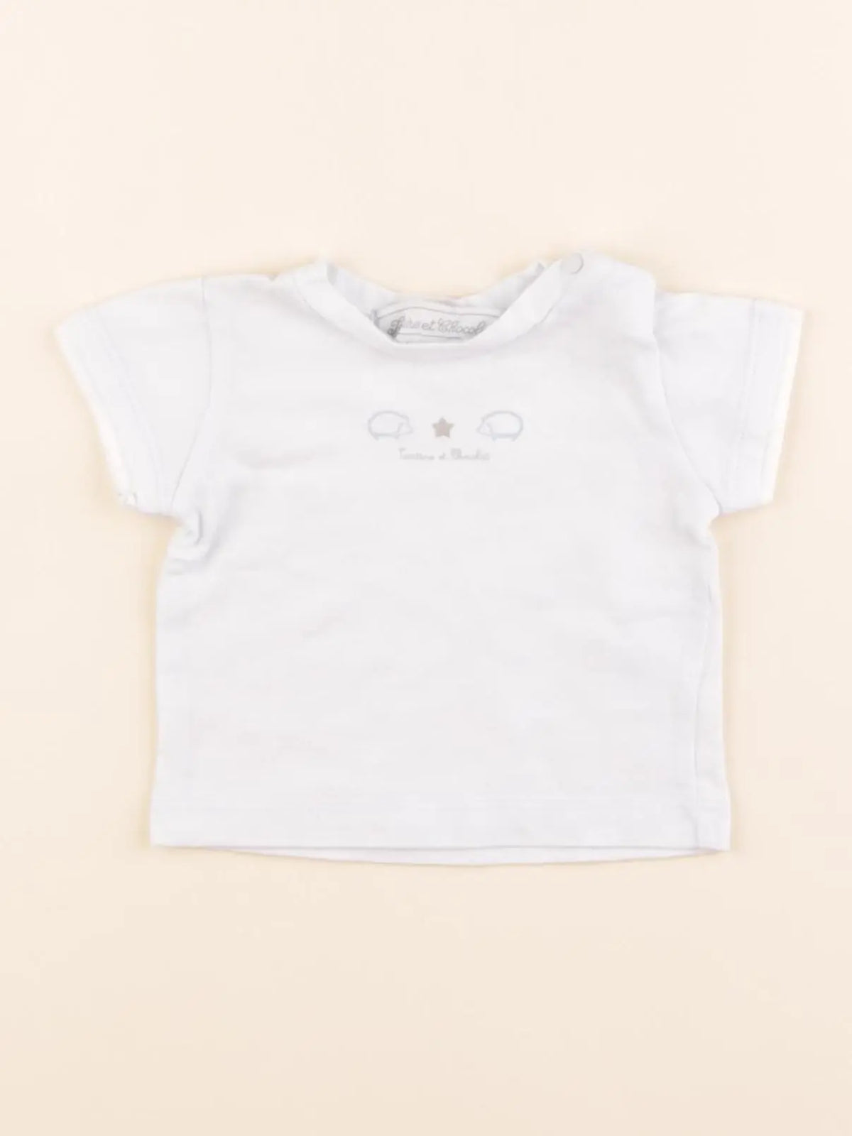 Tartine & Chocolat - tee-shirt bleu - 1 mois