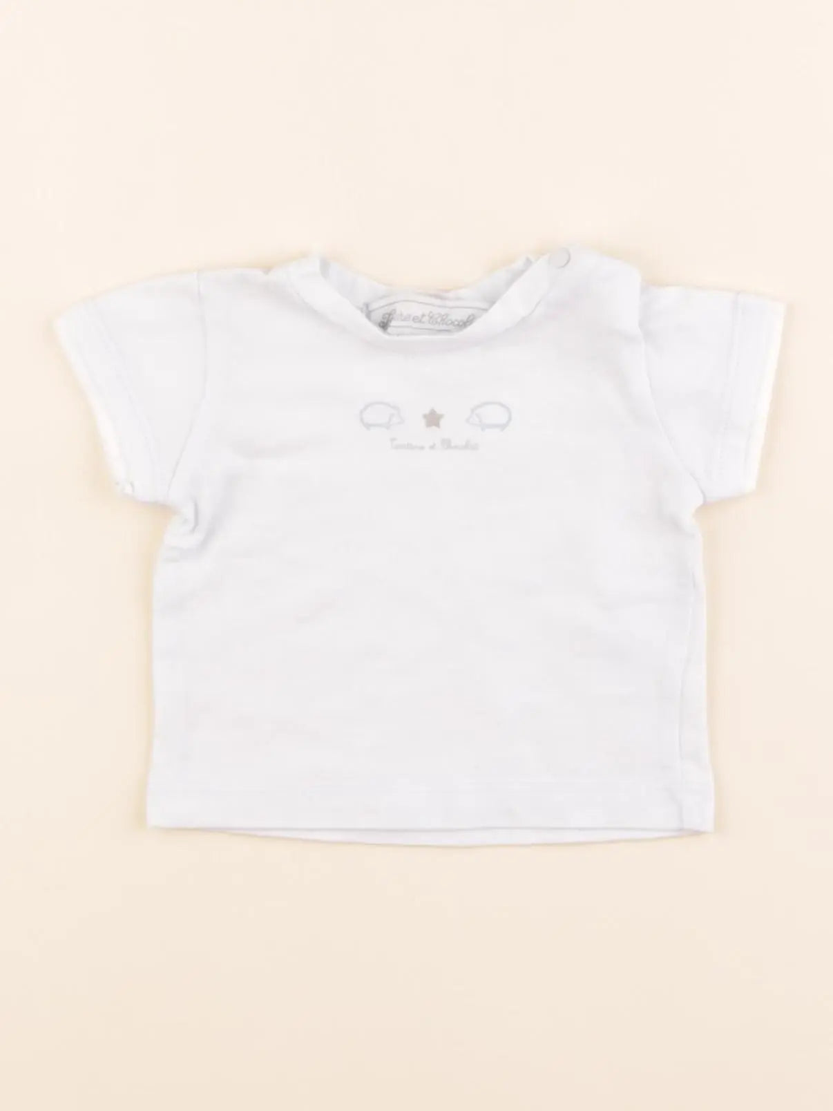 Tartine & Chocolat - tee-shirt bleu - 1 mois