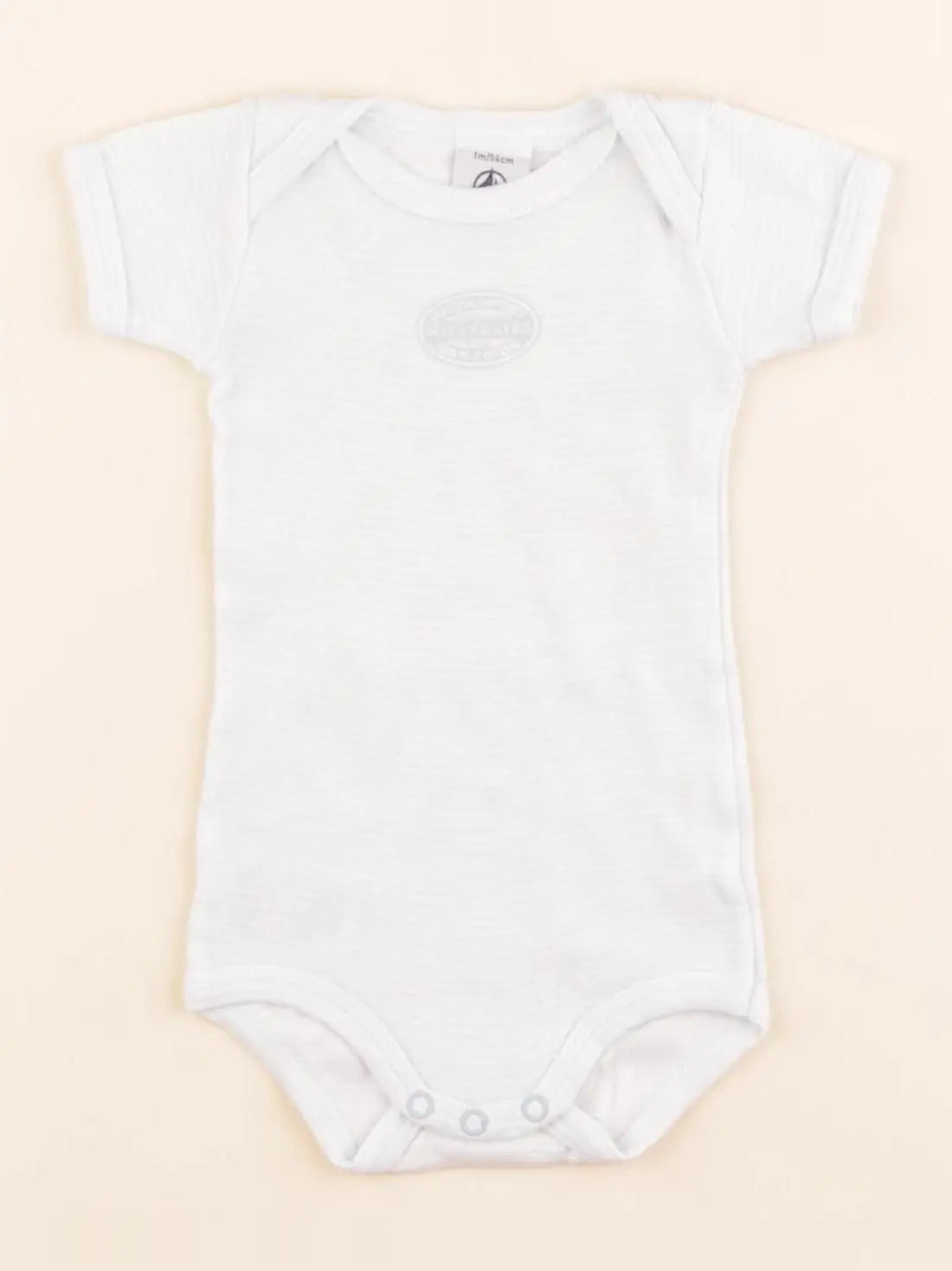 Petit Bateau - body bleu - 1 mois