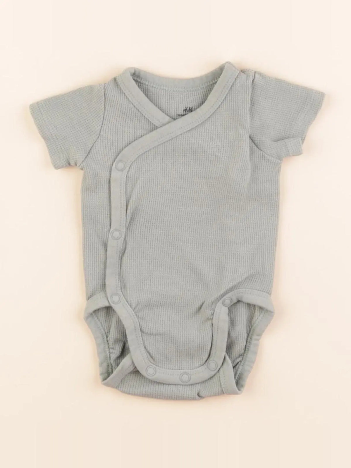 H&M - body vert - 0/1 mois