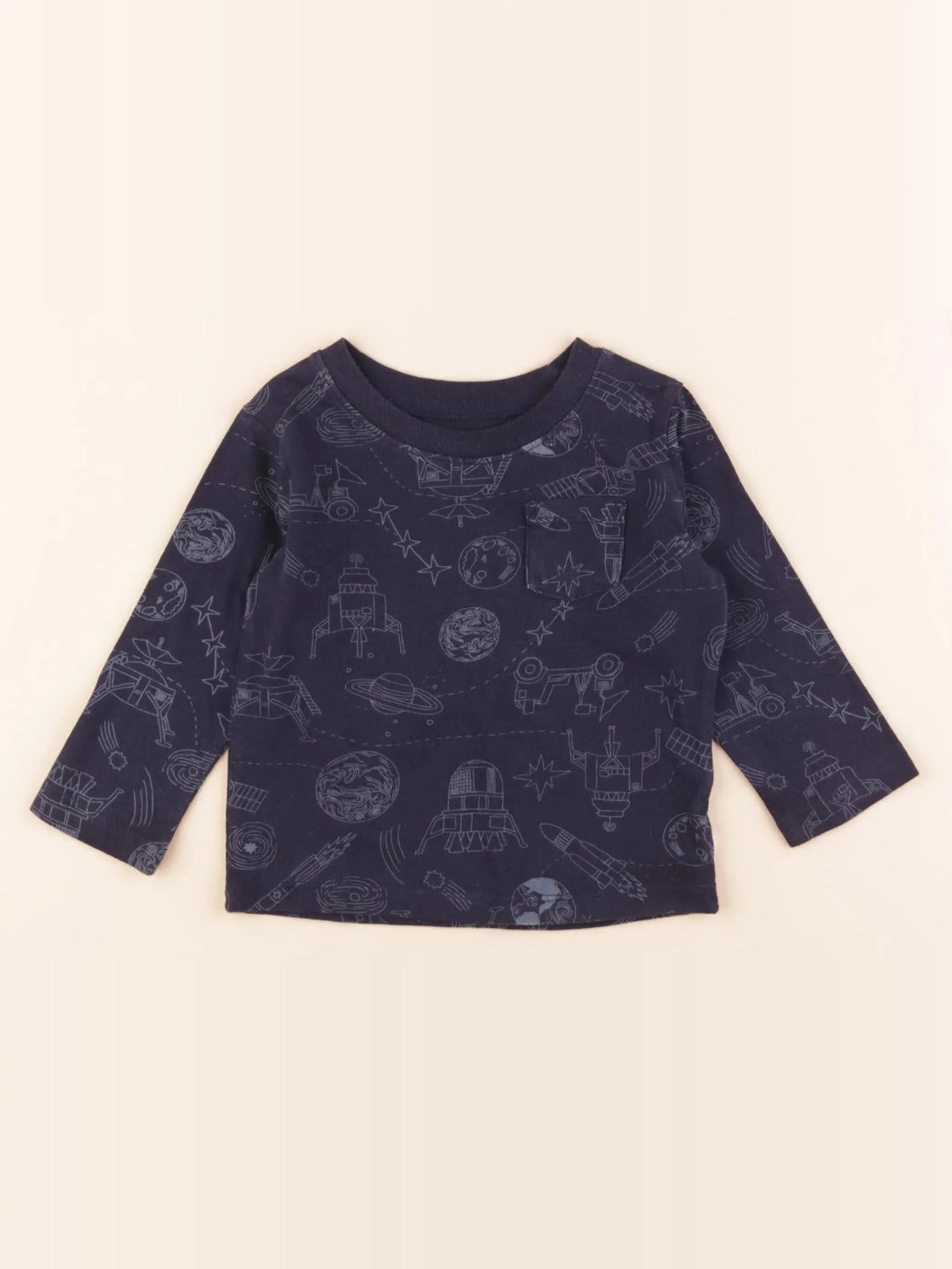 GAP - tee-shirt bleu - 12/18 mois