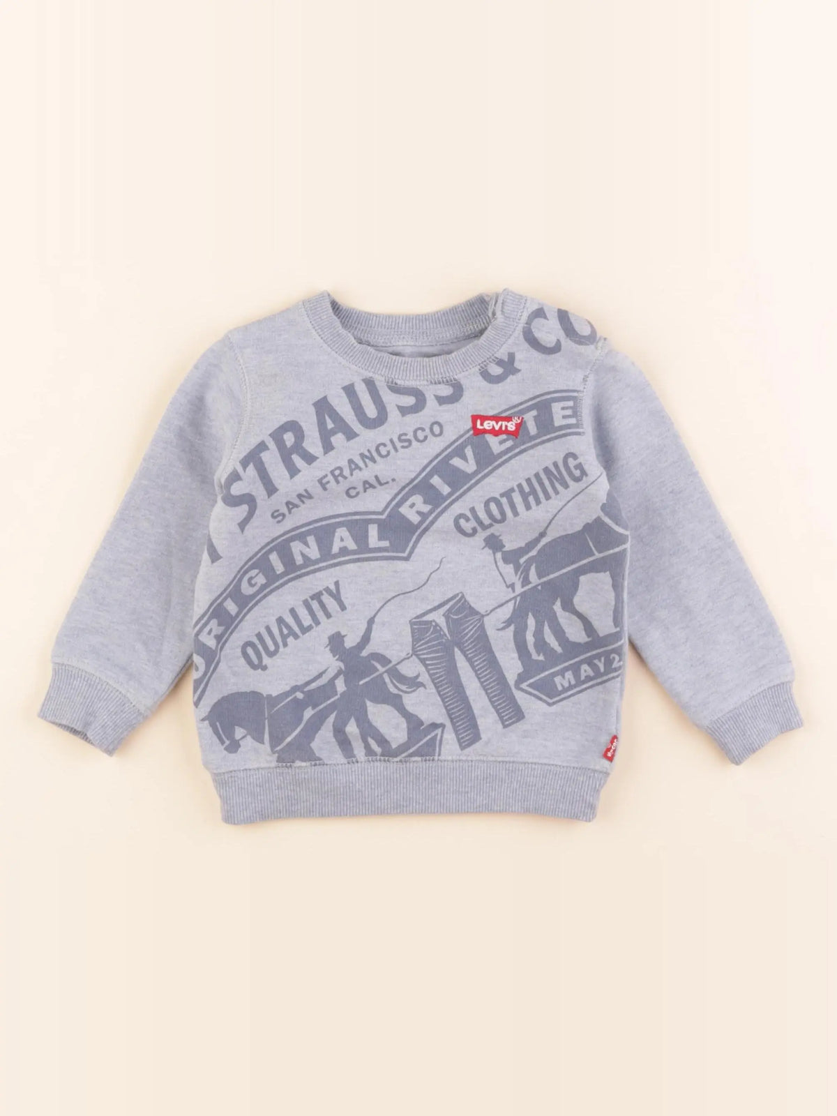 Levi's - sweat bleu - 12 mois