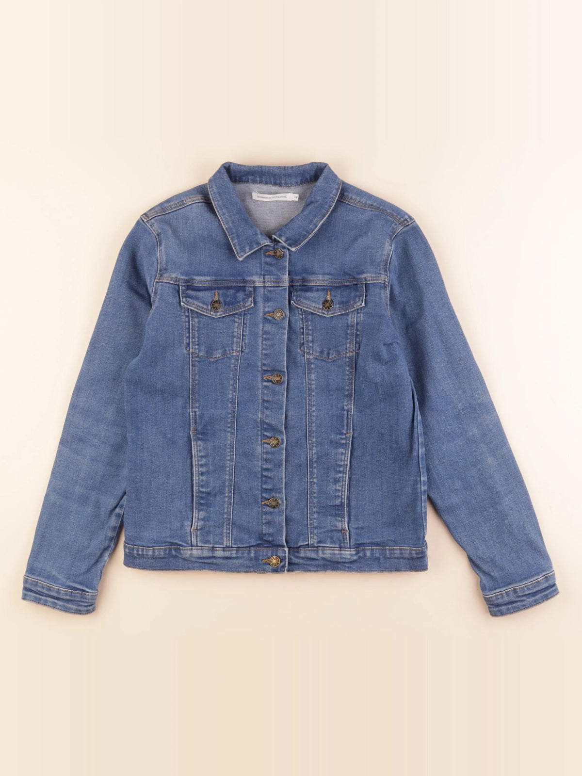 Monoprix - veste bleu - 14 ans