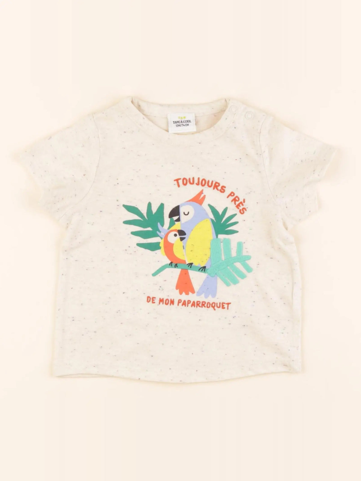 Tape à l'oeil - tee-shirt beige - 12 mois
