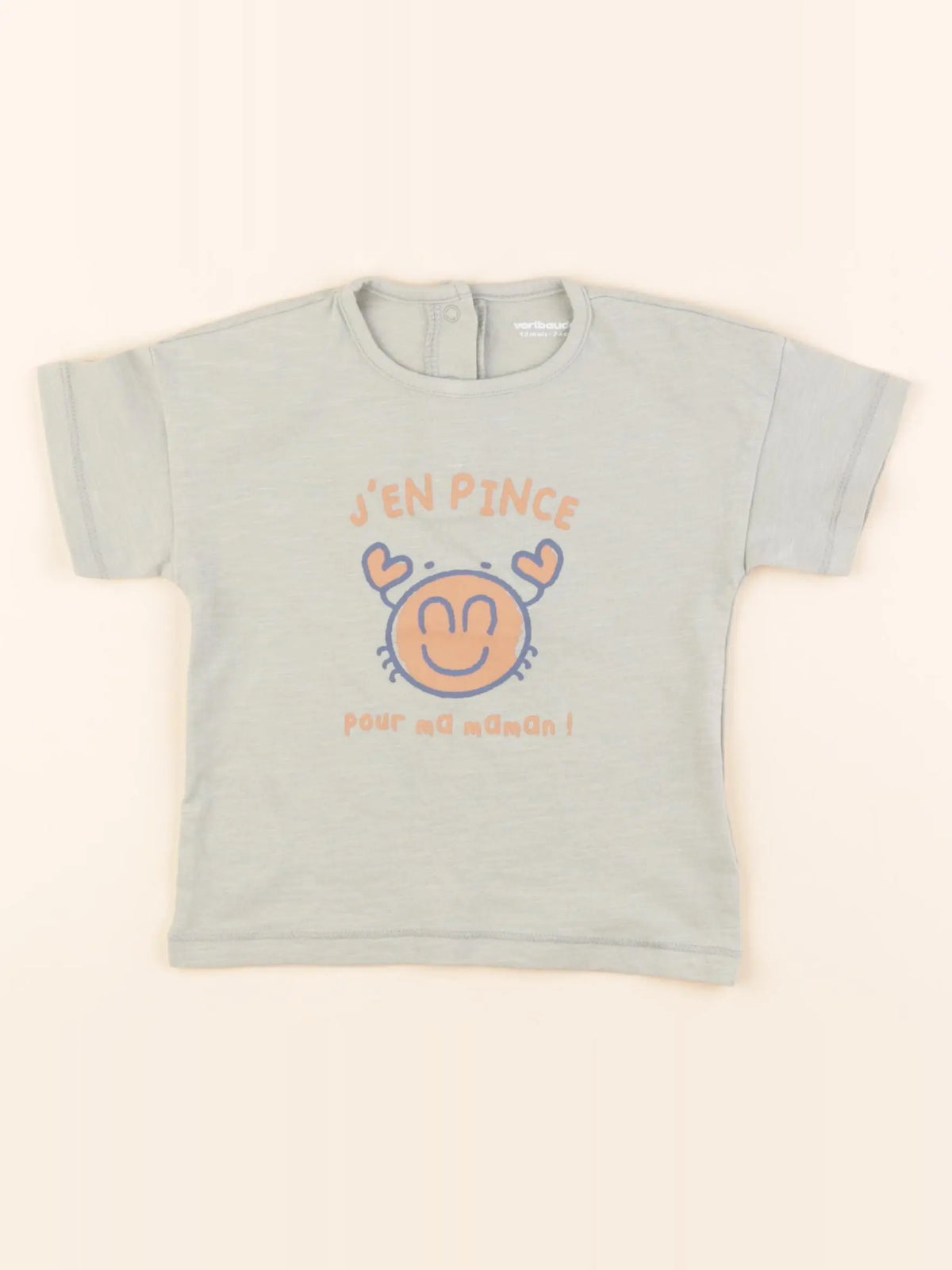 Vertbaudet - tee-shirt vert - 12 mois