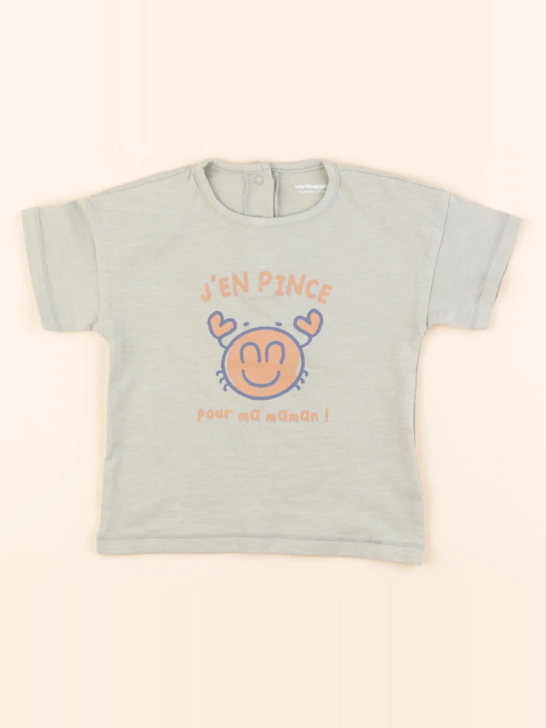 Vertbaudet - tee-shirt vert - 12 mois