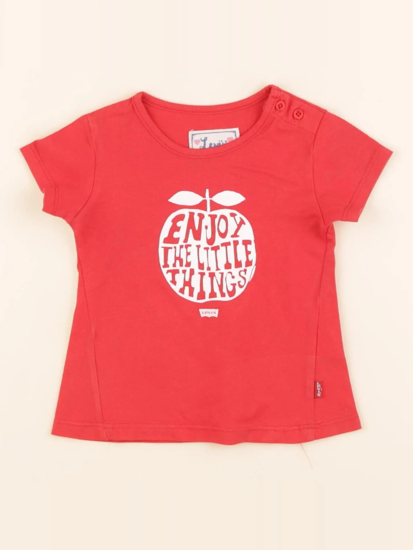 Levi's - tee-shirt rouge - 12 mois