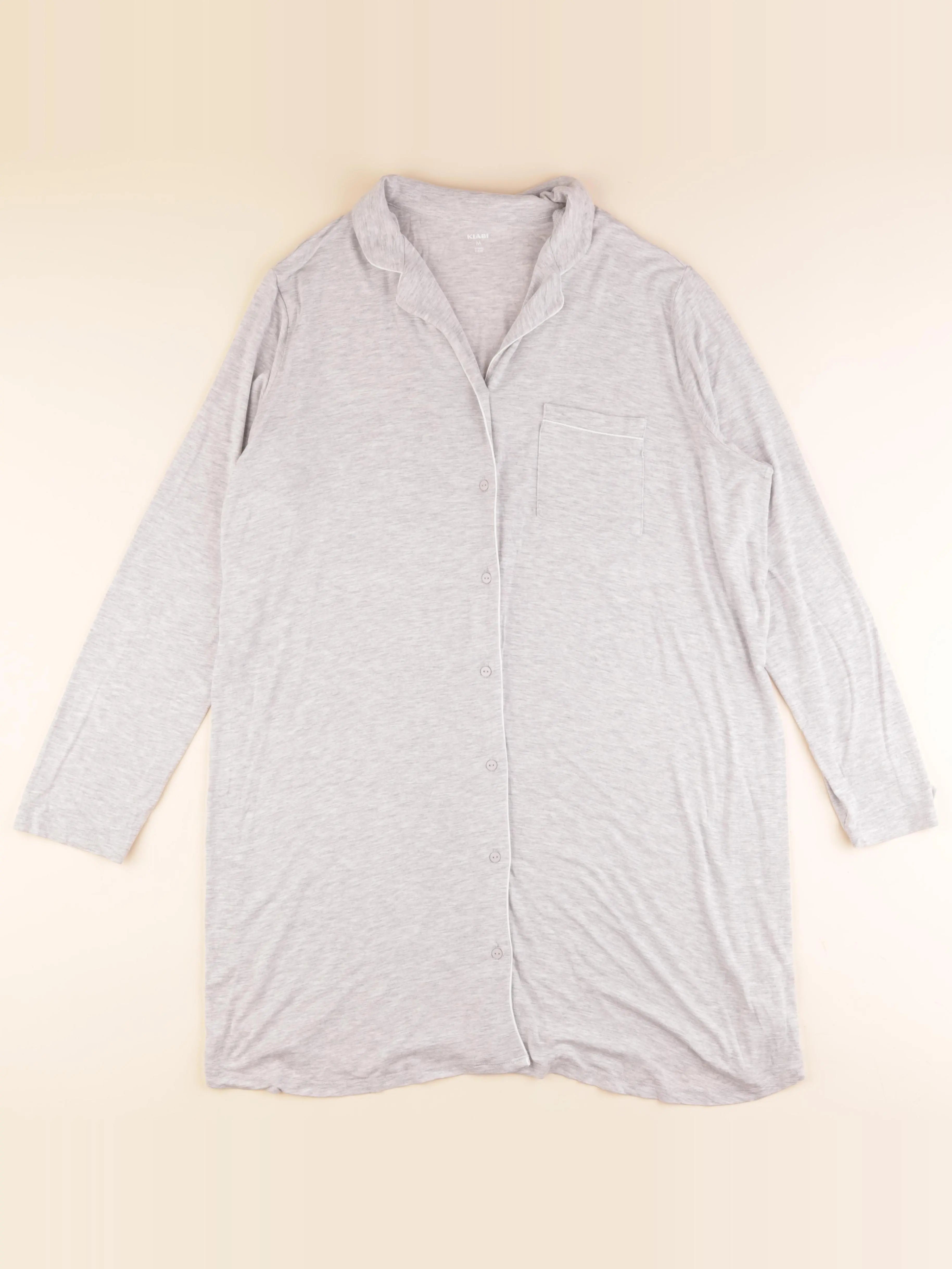 Kiabi - chemise de nuit grossesse gris - m