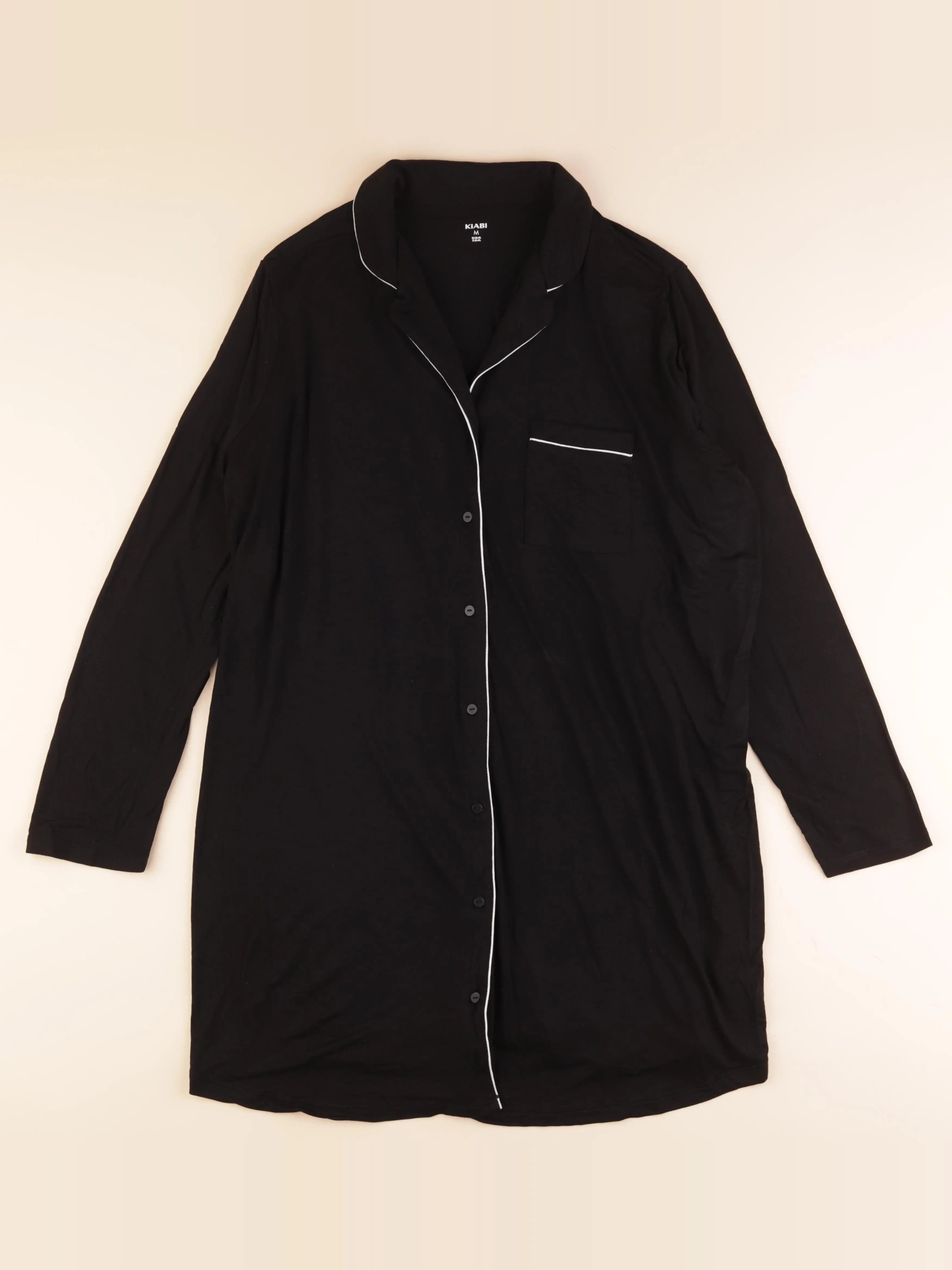 Kiabi - chemise de nuit grossesse noir - m