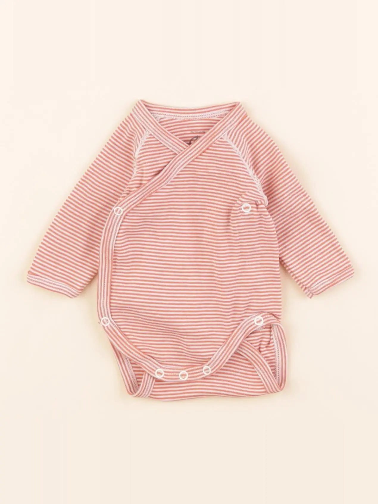 Petit Bateau - body orange - 0 mois