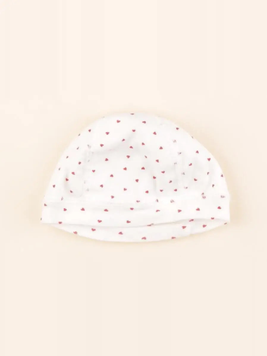 Petit Bateau - bonnet de naissance rouge - 0/1 mois