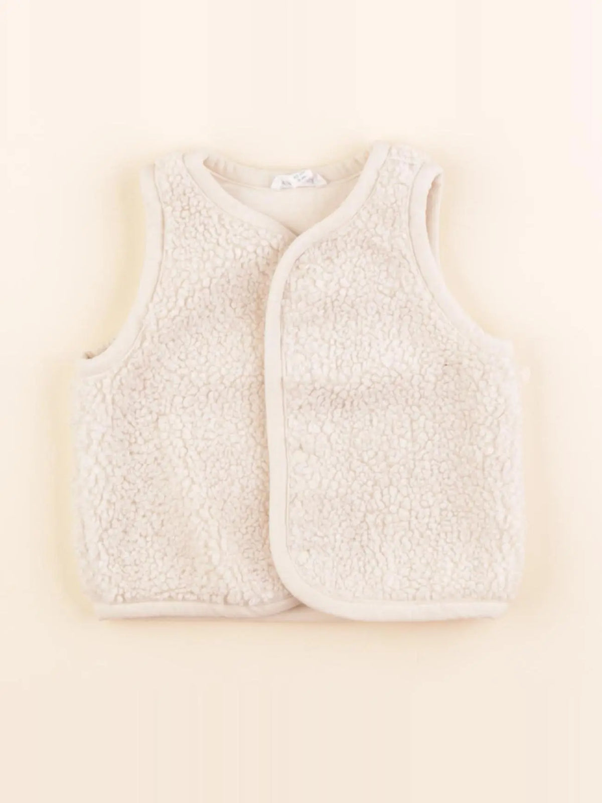 Vertbaudet - gilet beige - 3 mois