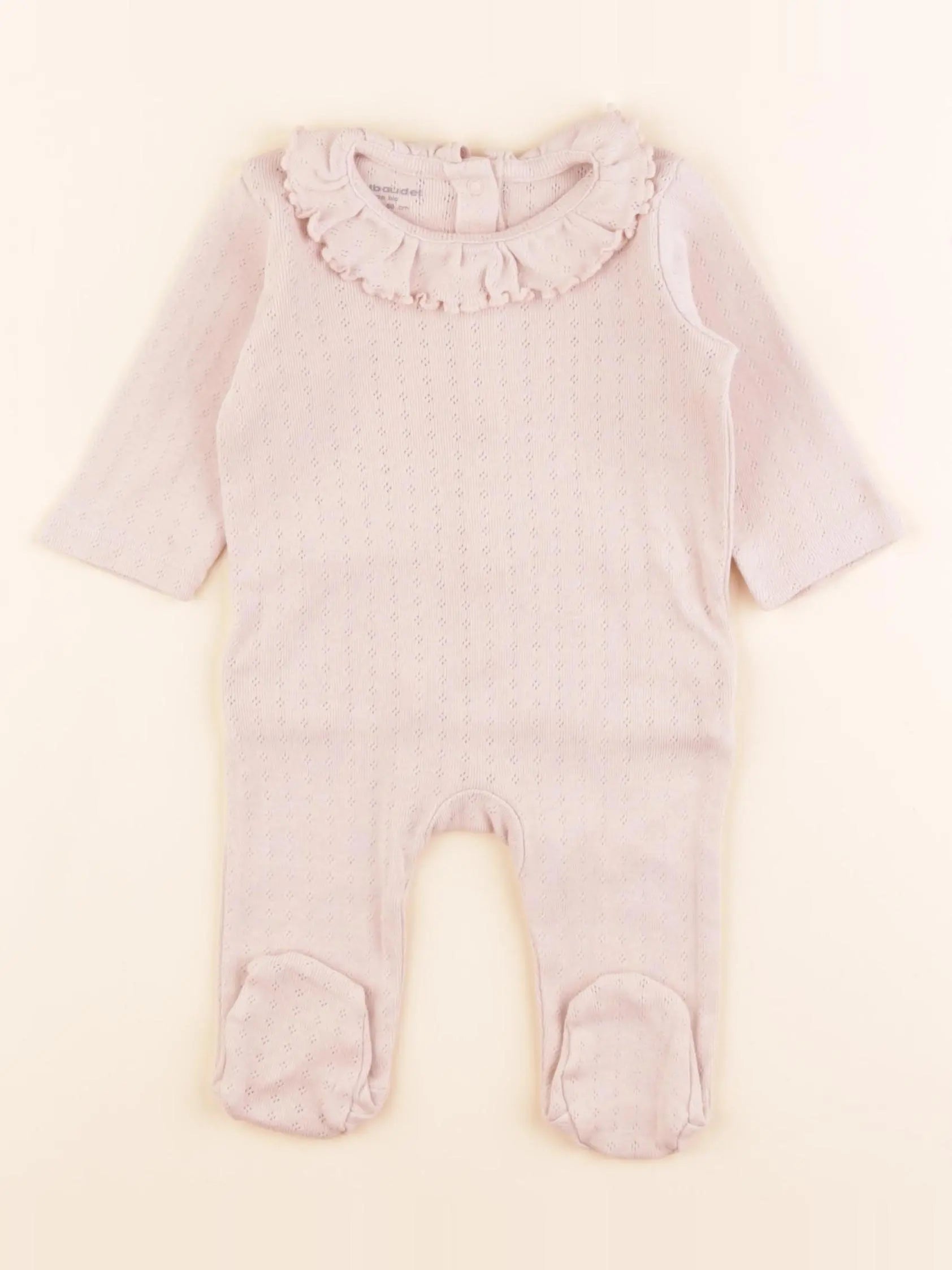 Vertbaudet - pyjama coton rose - 3 mois