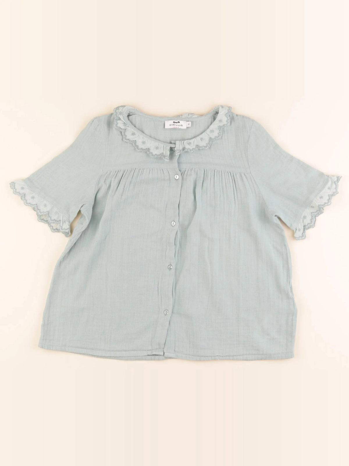 Cyrillus - blouse vert - 10 ans