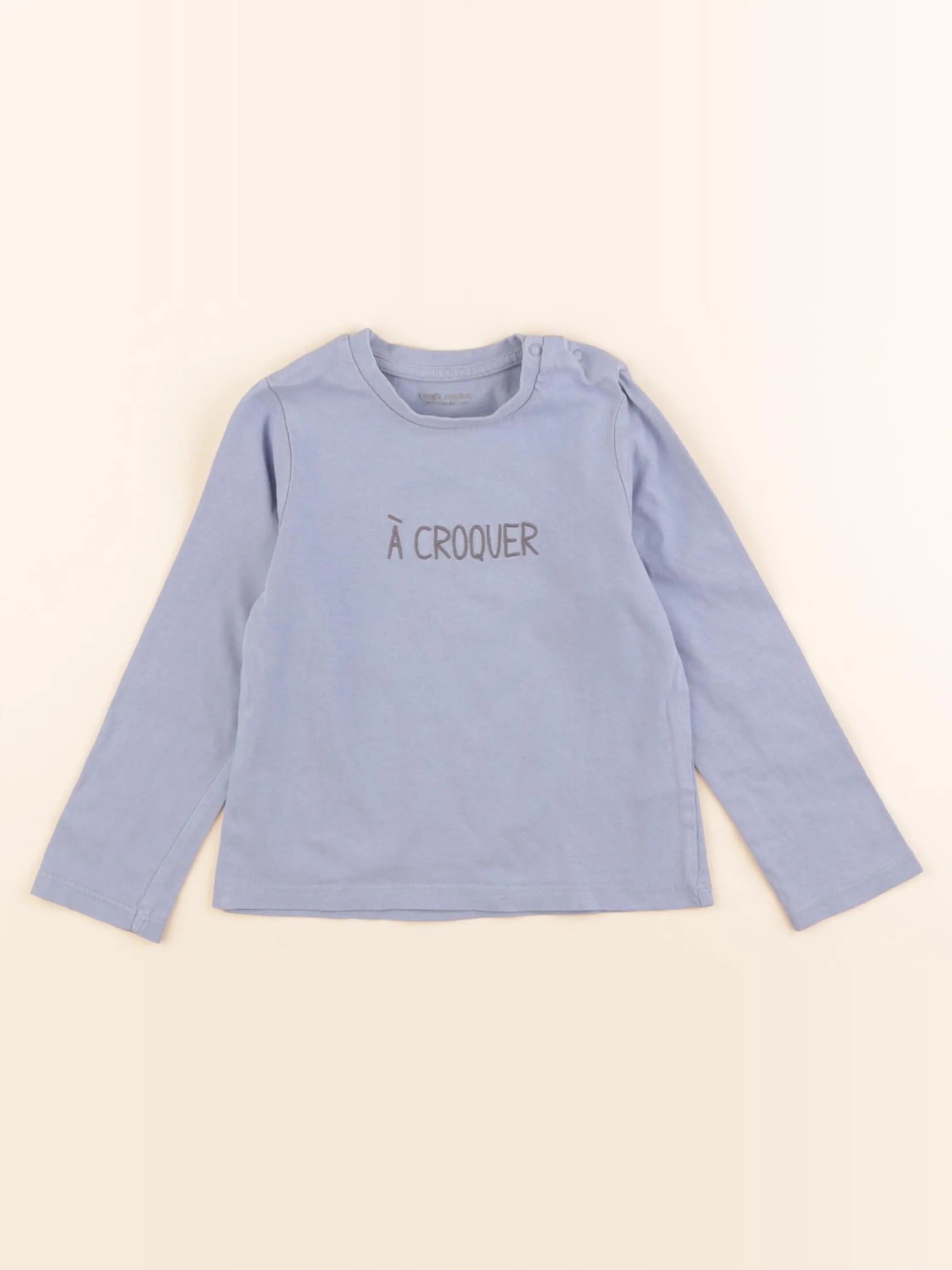 Vertbaudet - tee-shirt bleu - 36 mois