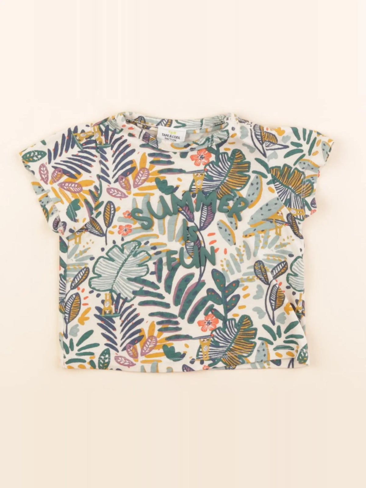 Tape à l'oeil - tee-shirt vert - 9 mois