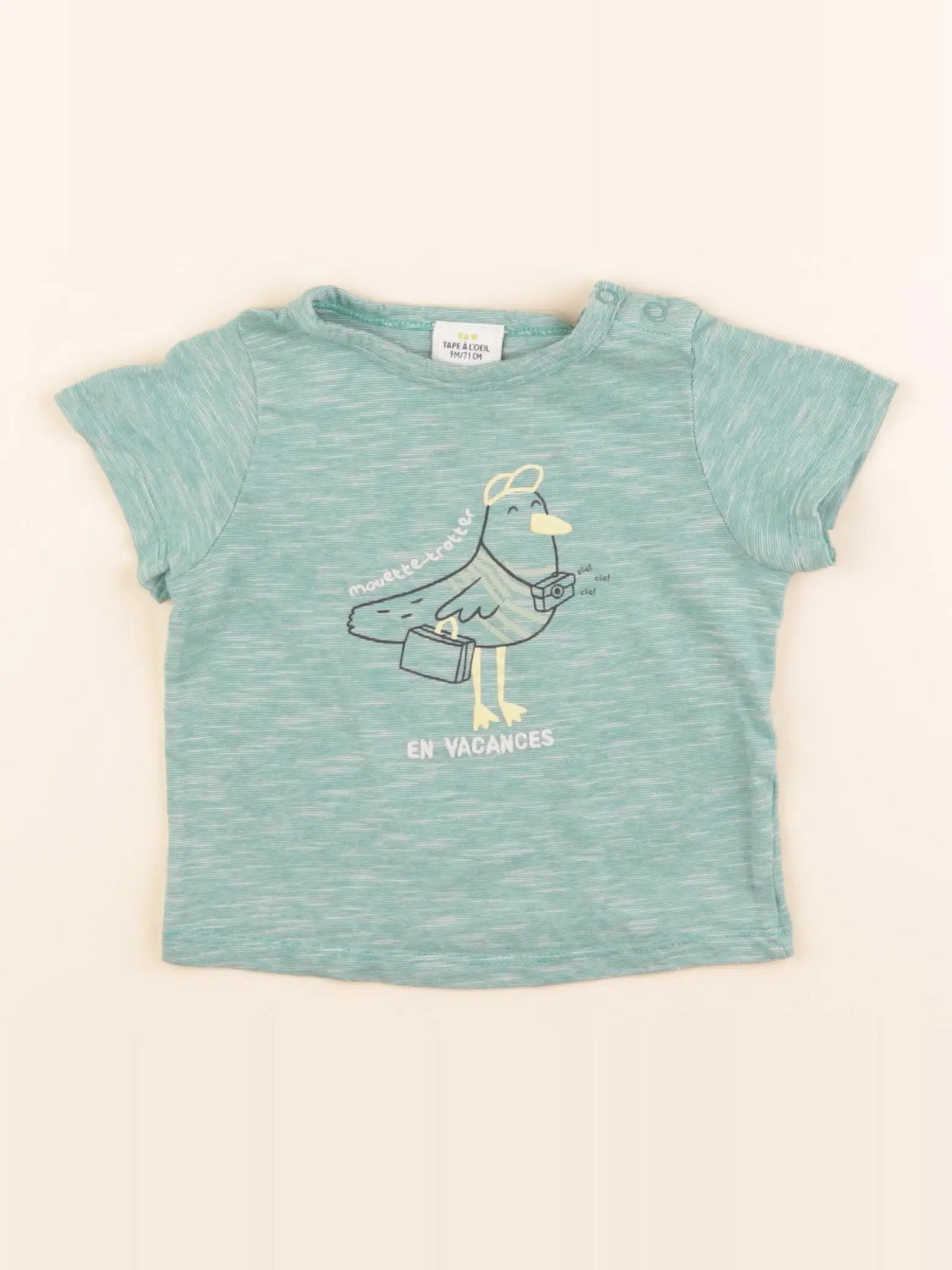 Tape à l'oeil - tee-shirt vert - 9 mois