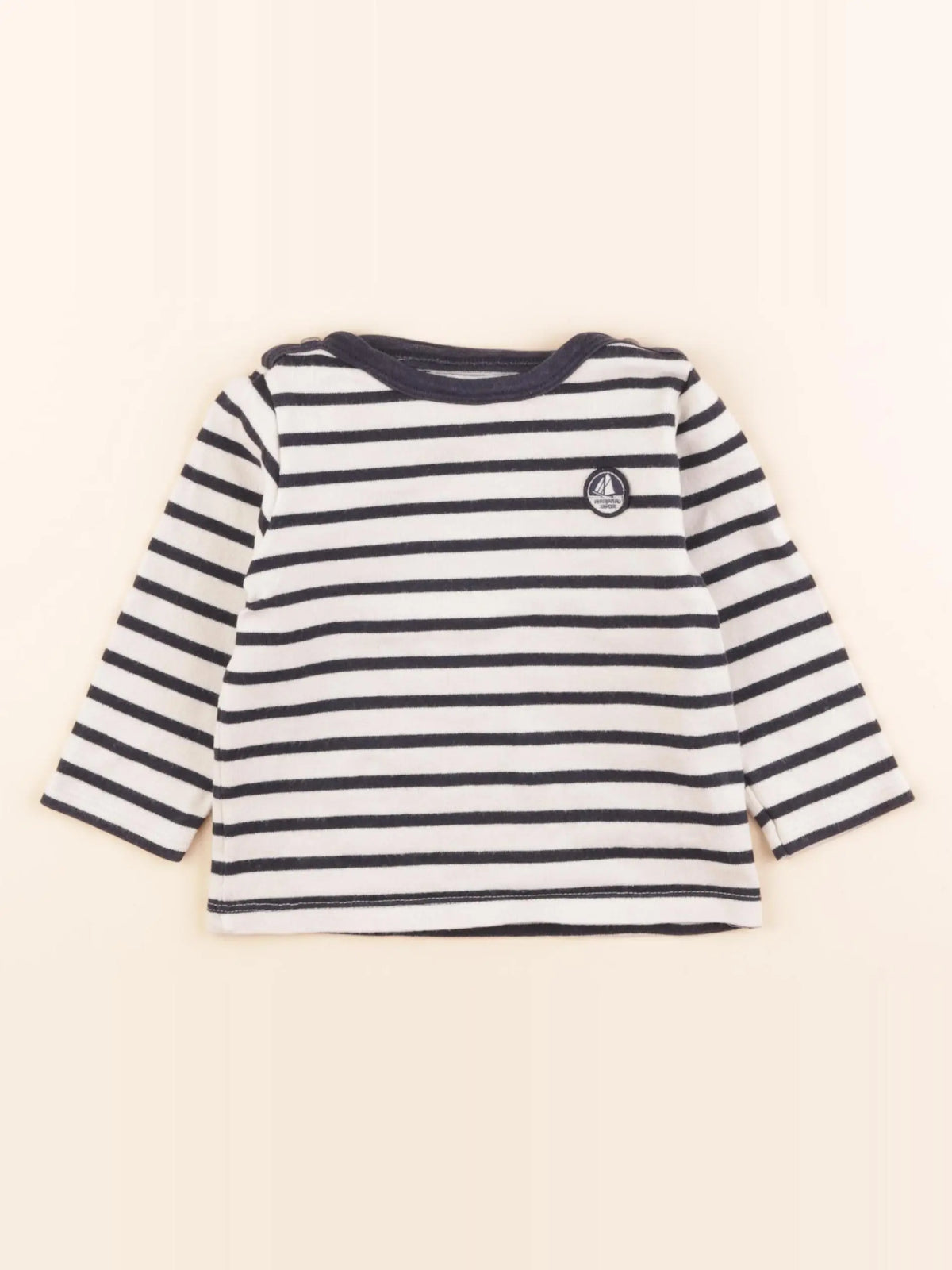 Petit Bateau - pull bleu - 18 mois