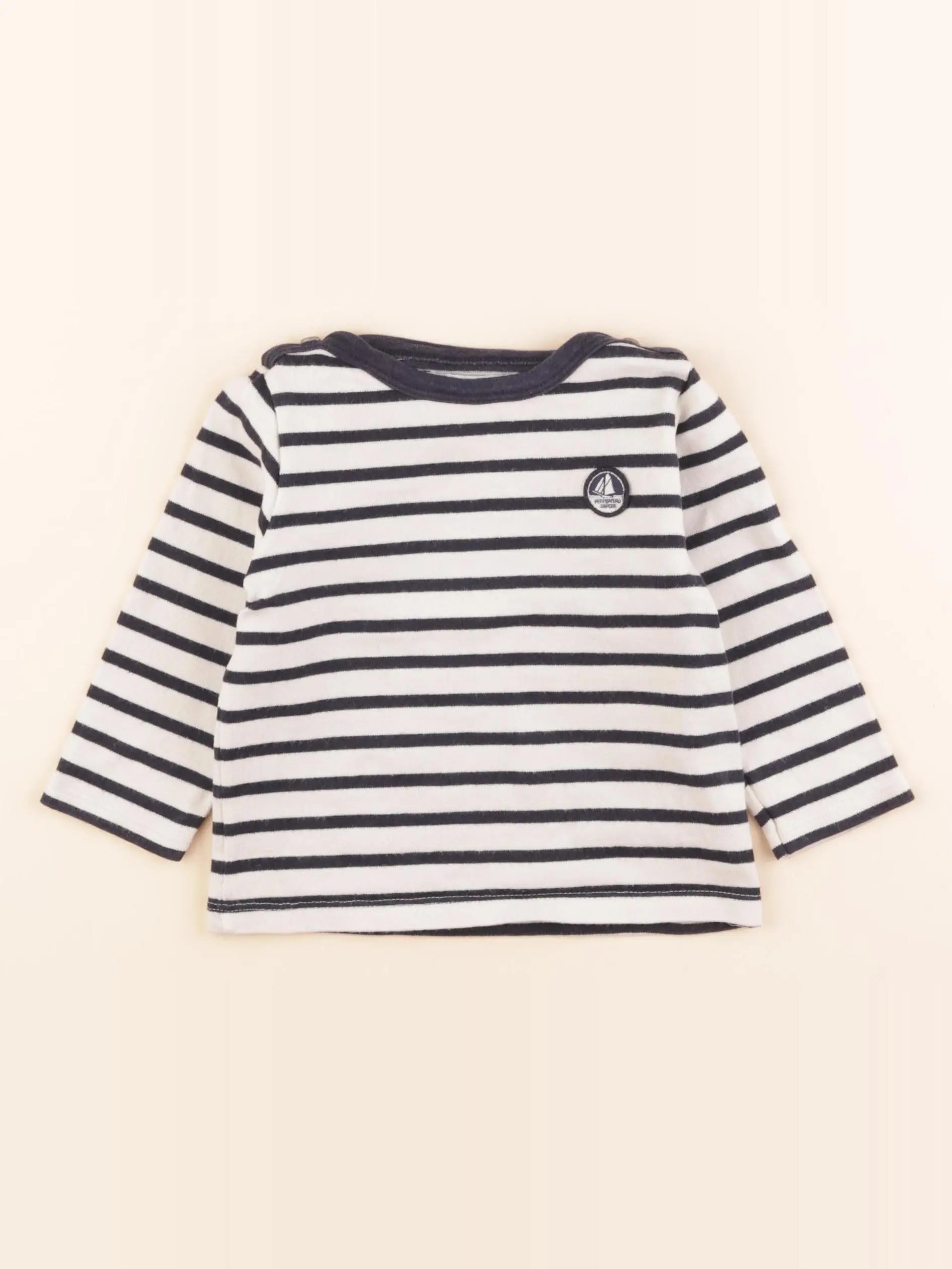 Petit Bateau - pull bleu - 18 mois