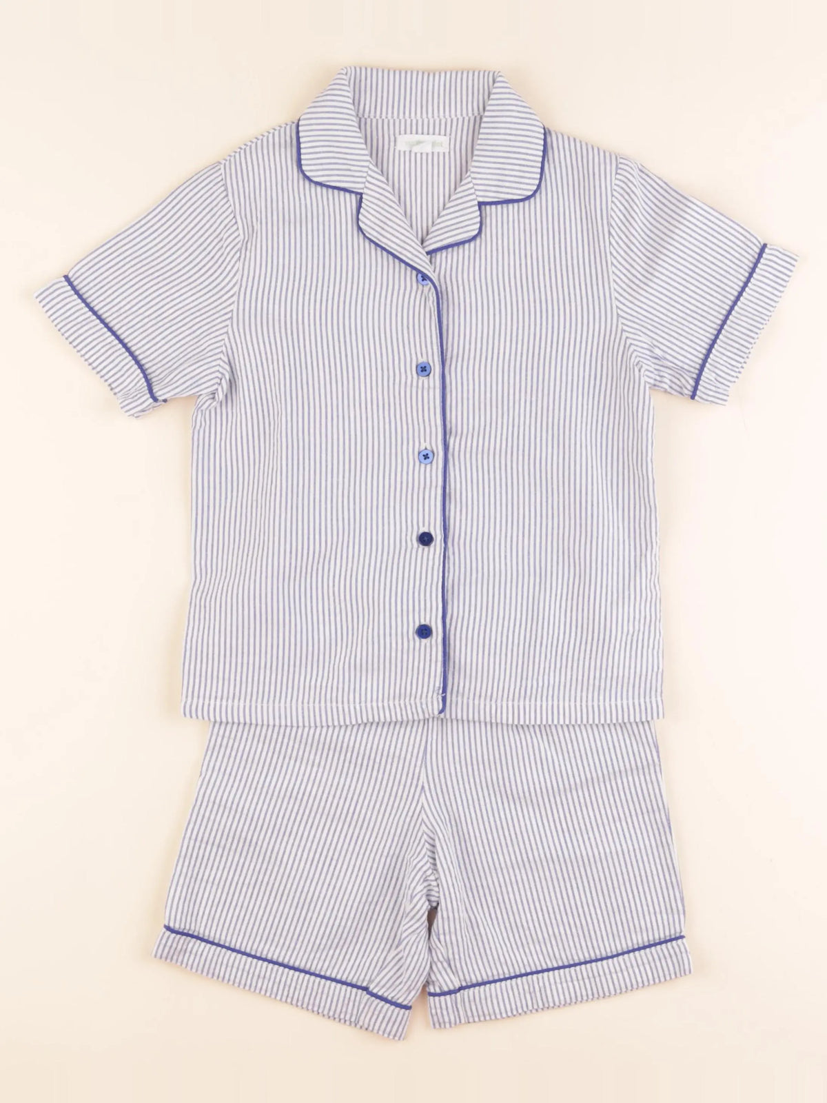 Vertbaudet - pyjama coton bleu - 4 ans