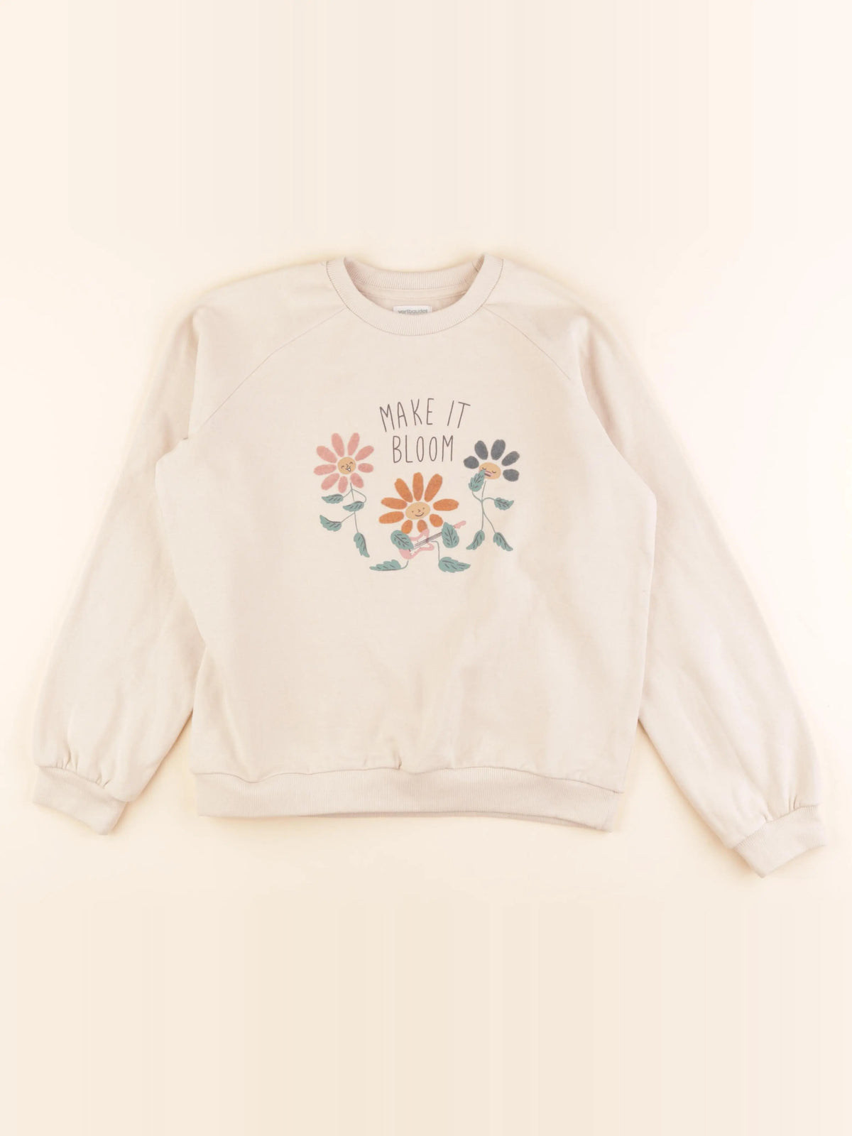 Vertbaudet - sweat beige - 12 ans