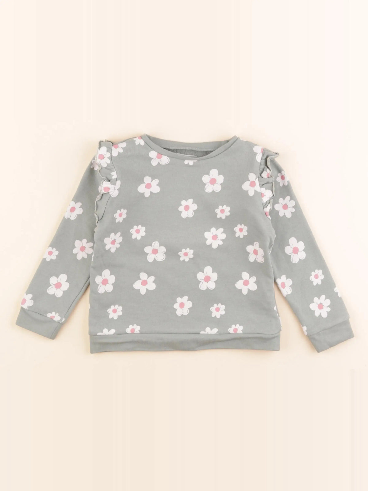 Vertbaudet - sweat vert - 3 ans