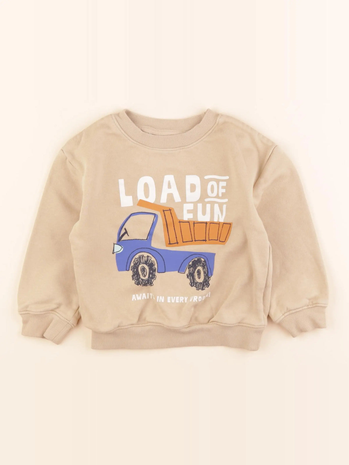 H&M - sweat marron - 2/4 ans