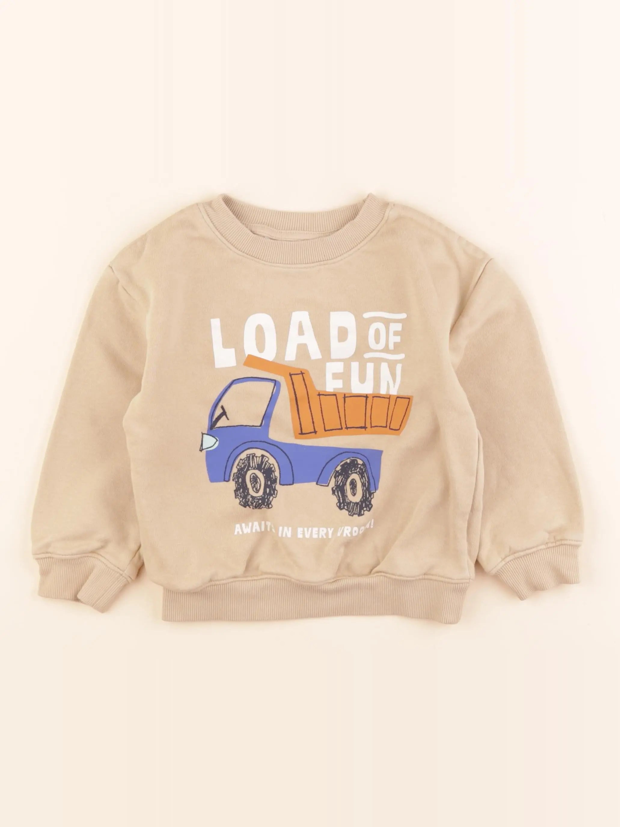 H&M - sweat marron - 2/4 ans