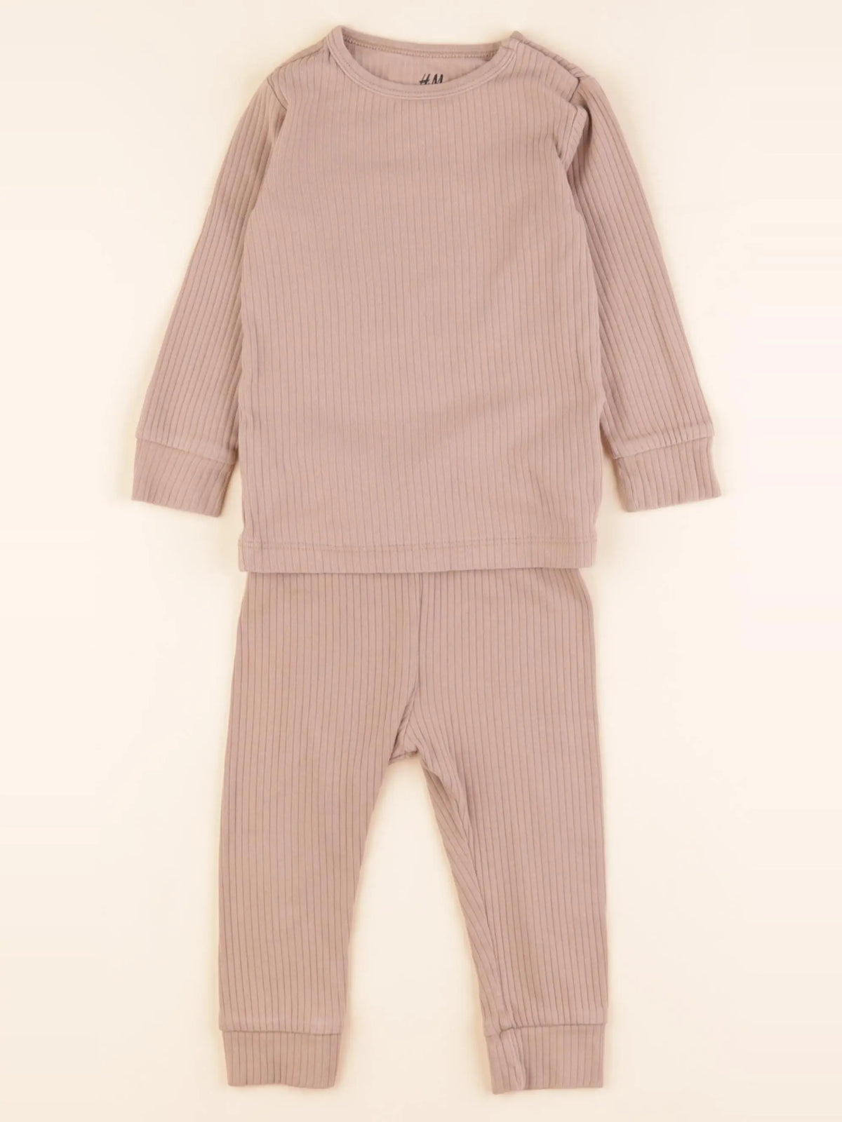H&M - ensemble marron - 9/12 mois