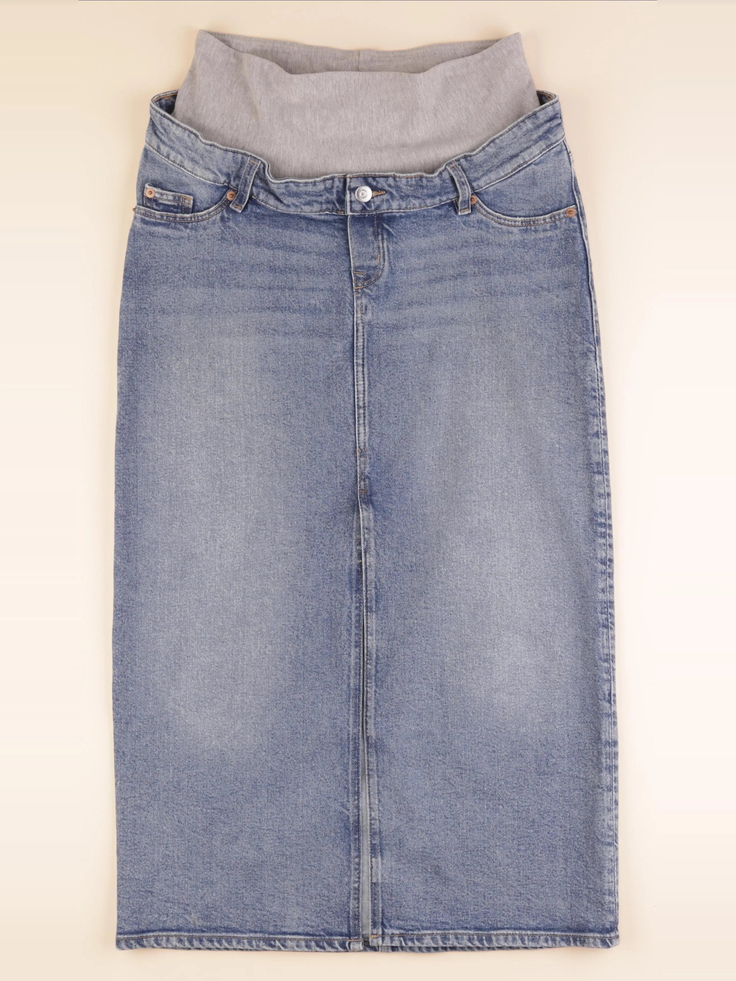 H&M - jupe grossesse bleu - 40 à 42