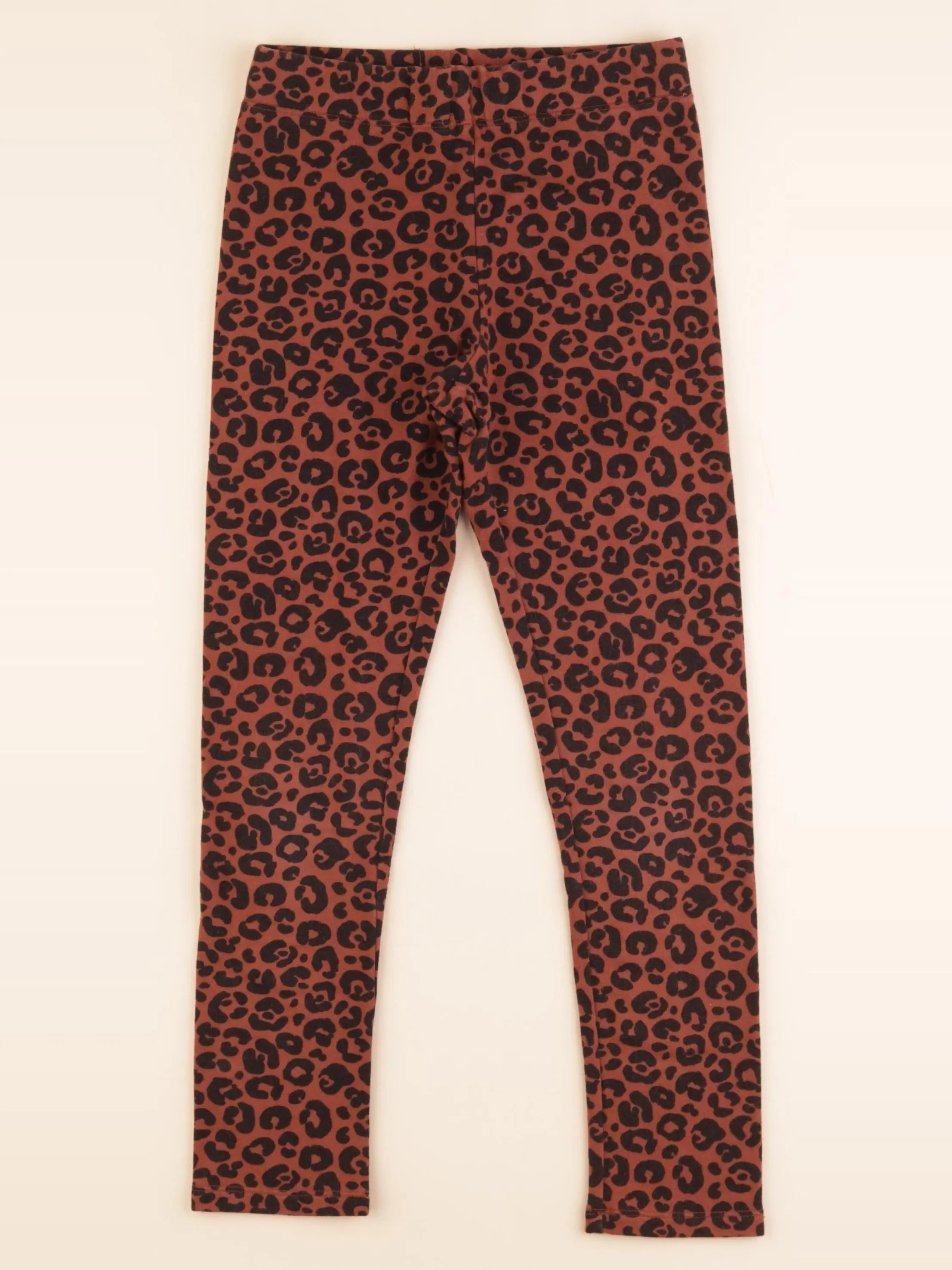 H&M - legging doublé marron - 8/9 ans