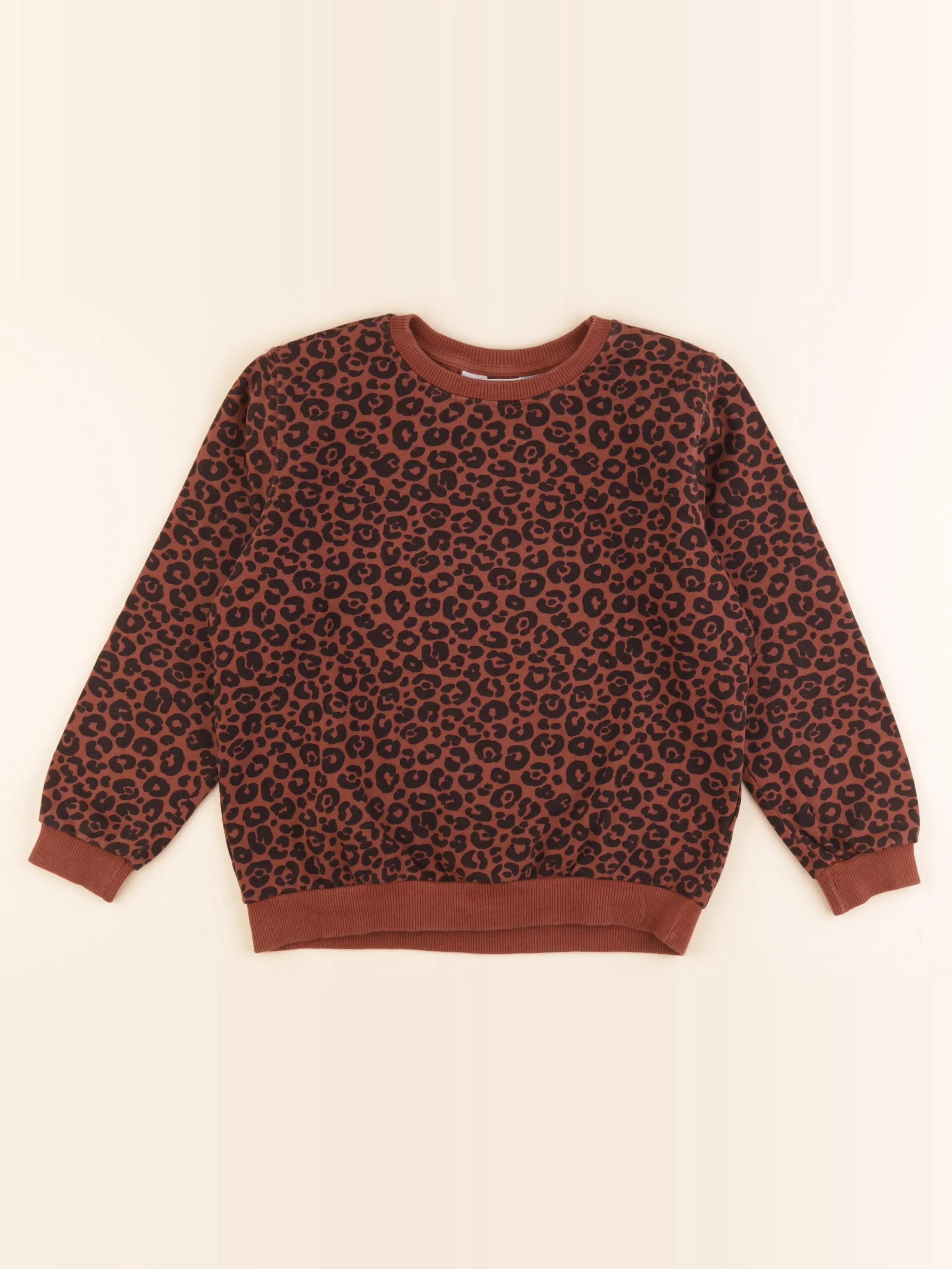 H&M - sweat marron - 8/10 ans