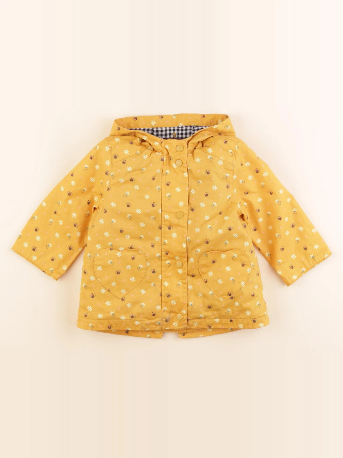 Sergent Major - imperméable doublure amovible jaune - 12 mois