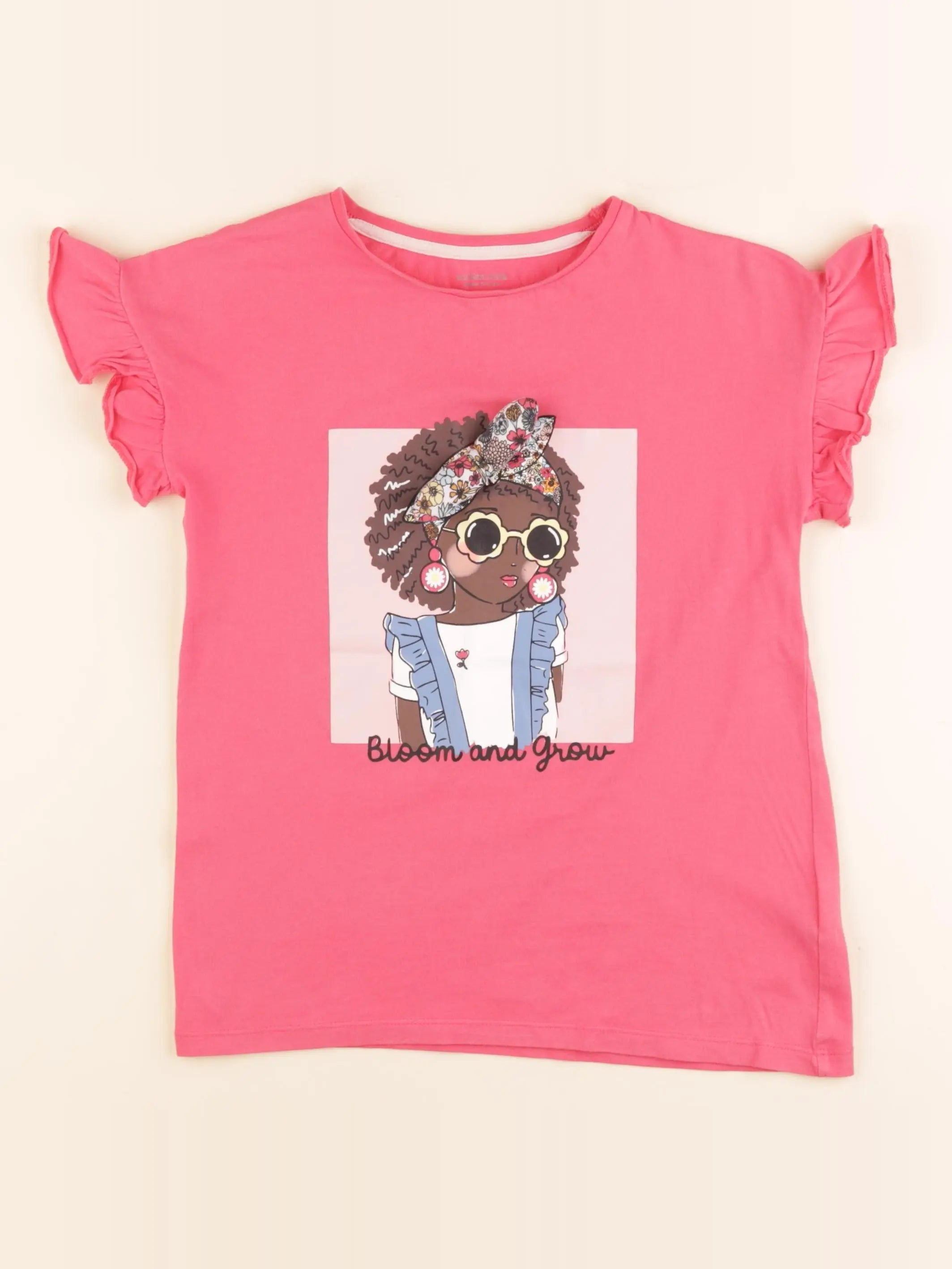 Vertbaudet - tee-shirt rose - 10 ans