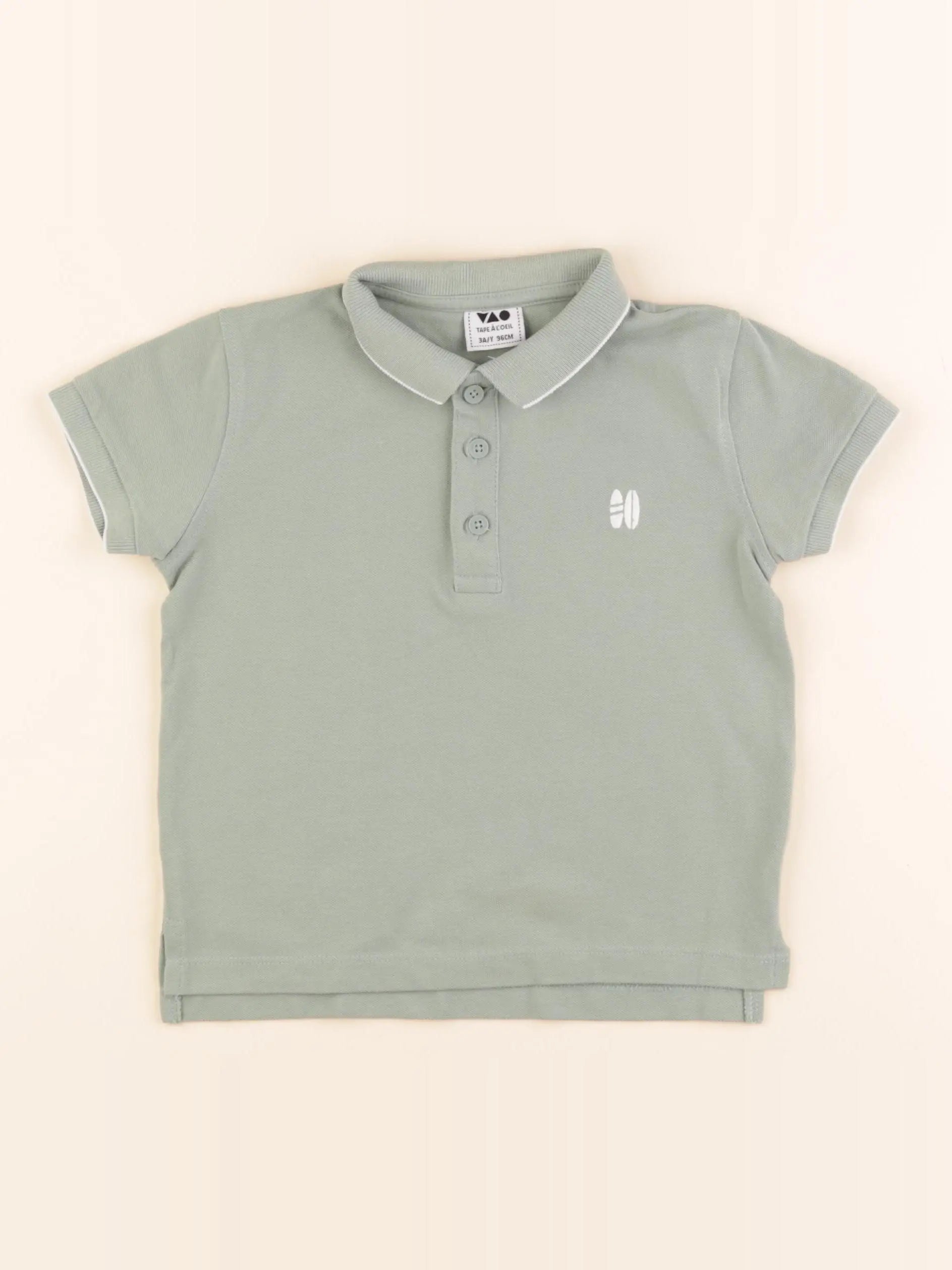 Tape à l'oeil - polo vert - 3 ans