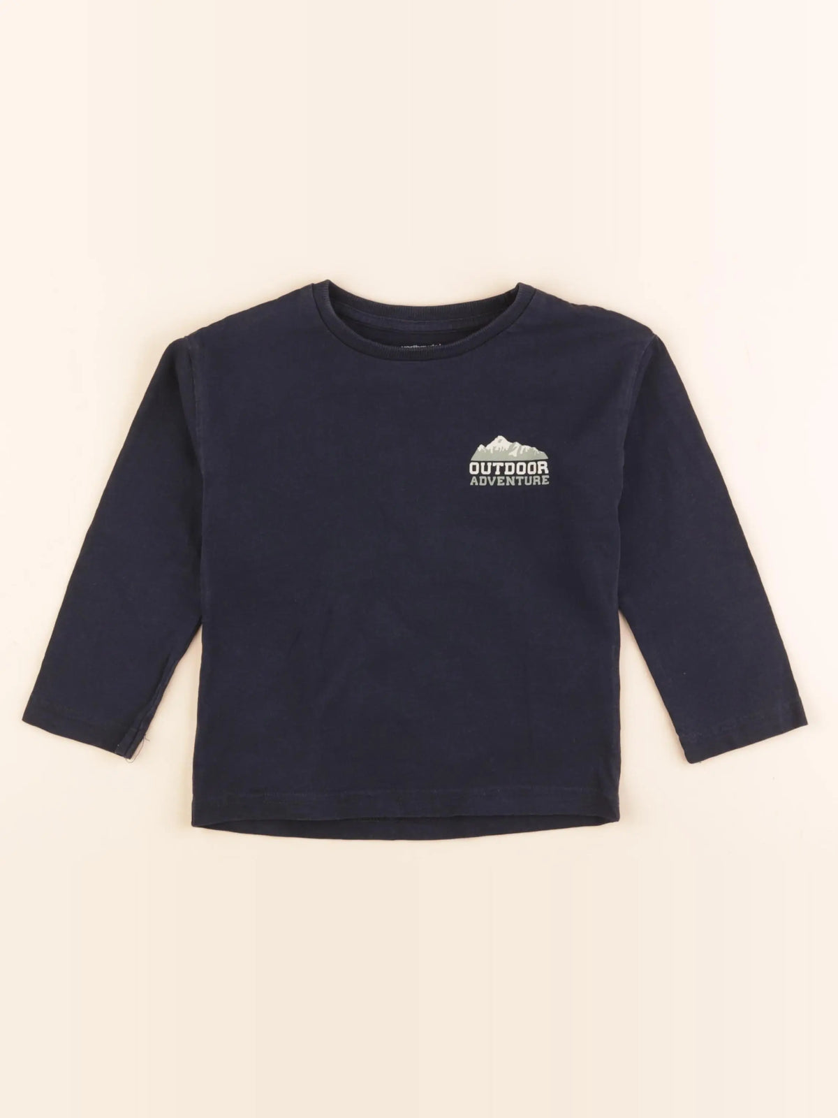 Vertbaudet - tee-shirt imprimé au dos bleu - 4 ans