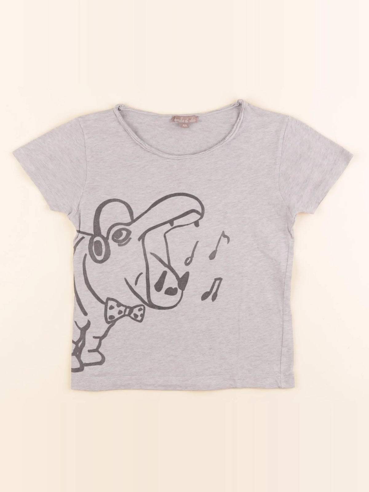 Emile et Ida - tee-shirt gris - 4 ans