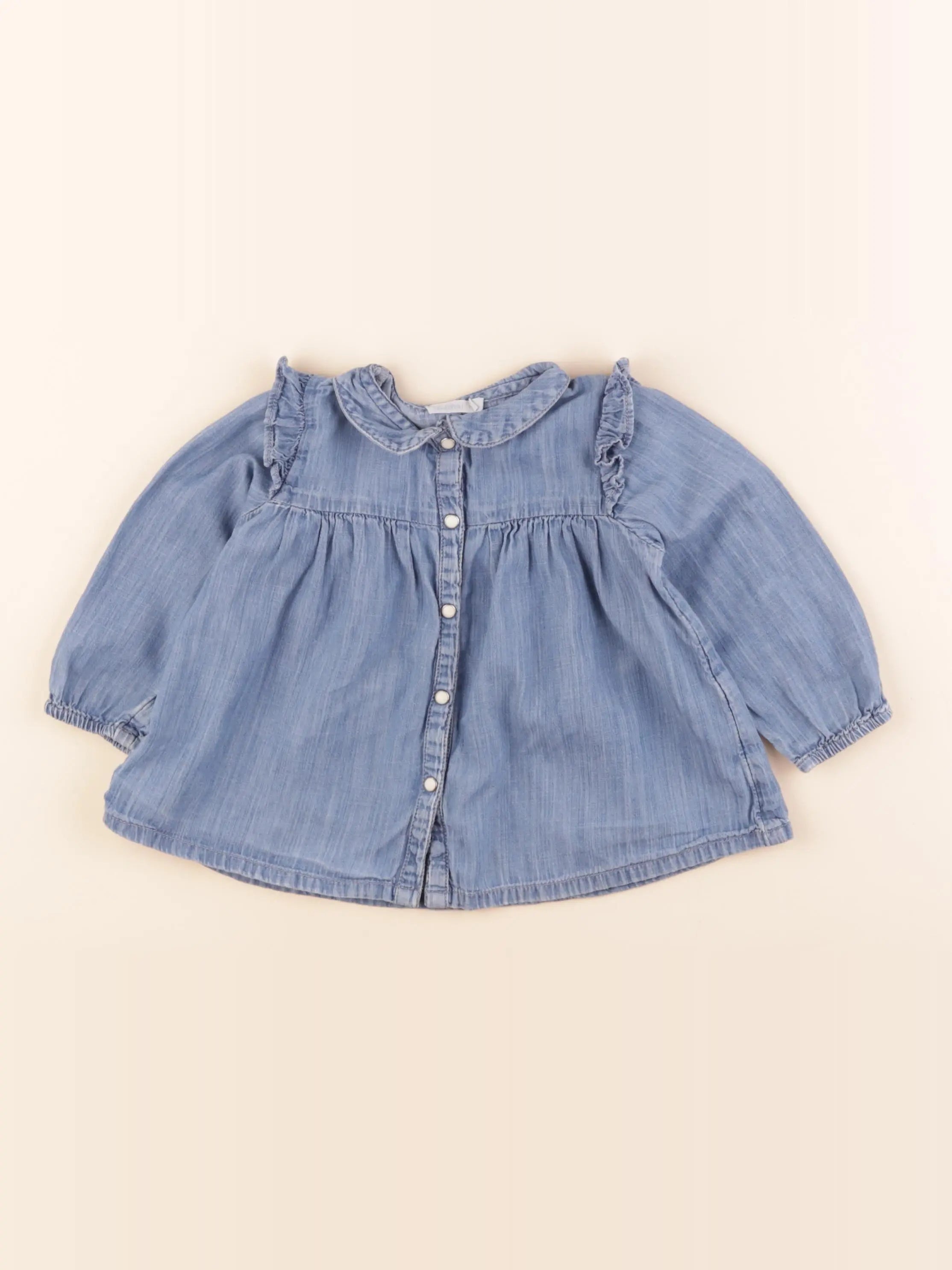 Boutchou - blouse bleu - 18 mois
