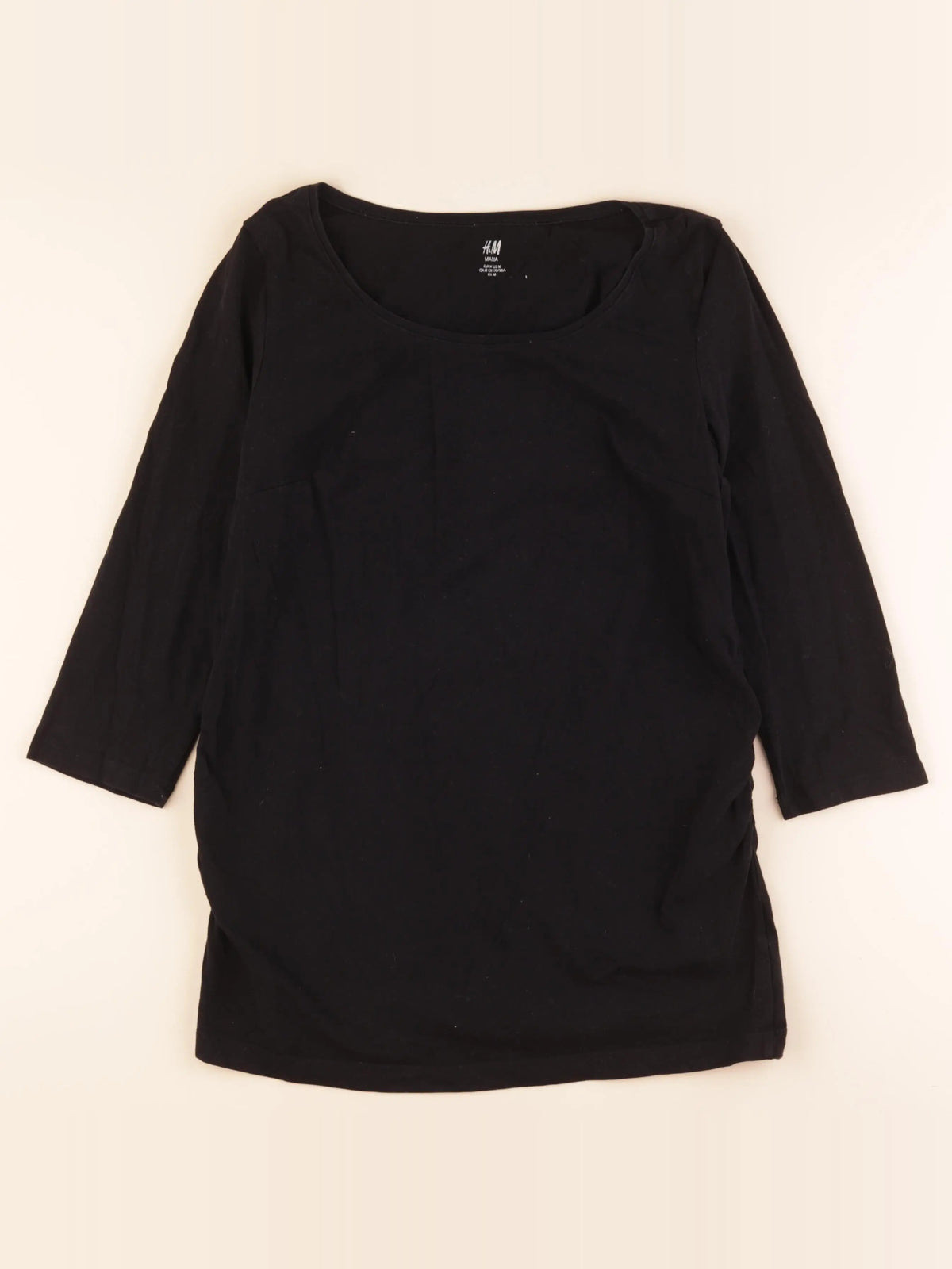 H&M - tee-shirt grossesse noir - m