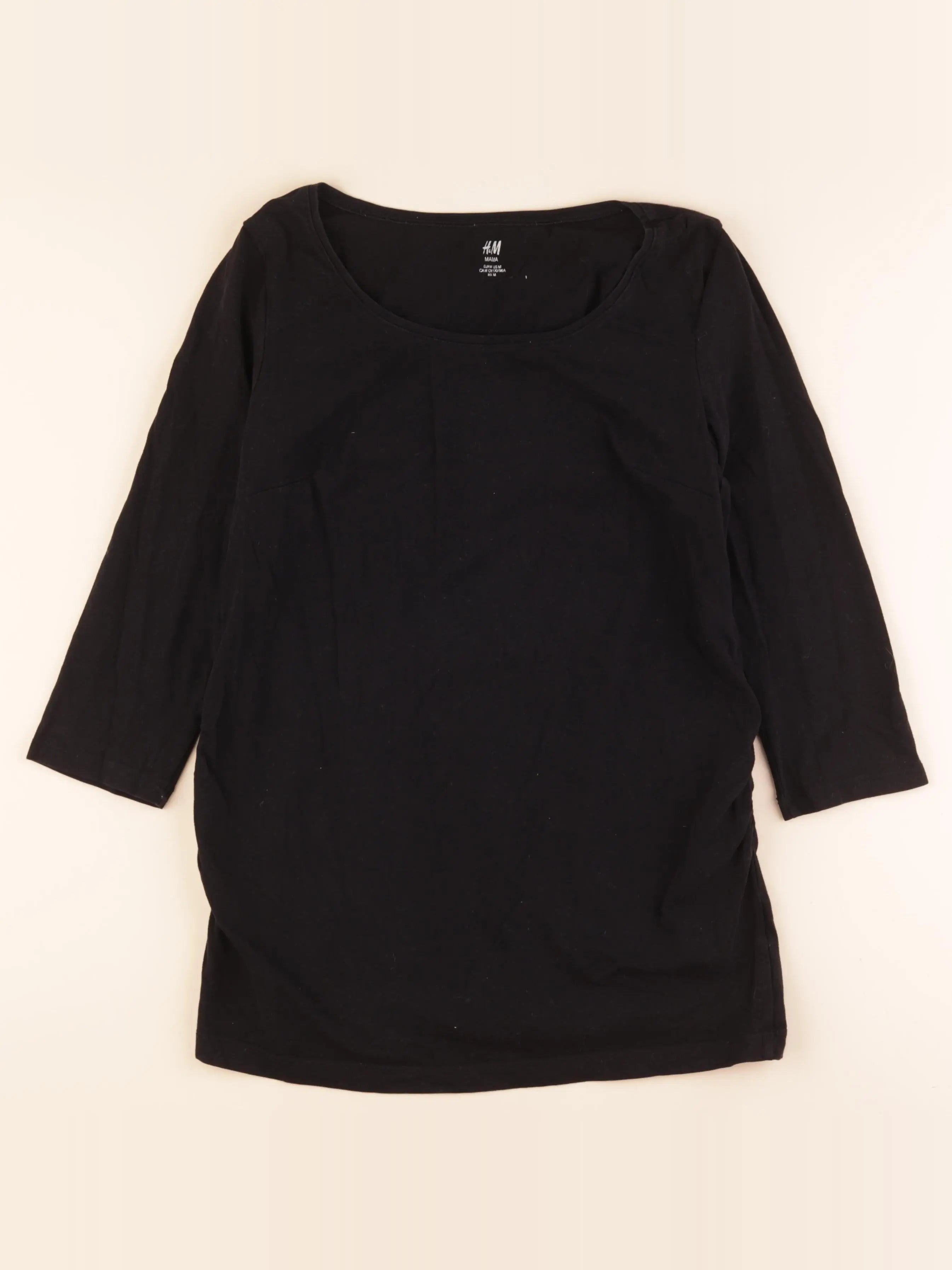 H&M - tee-shirt grossesse noir - m