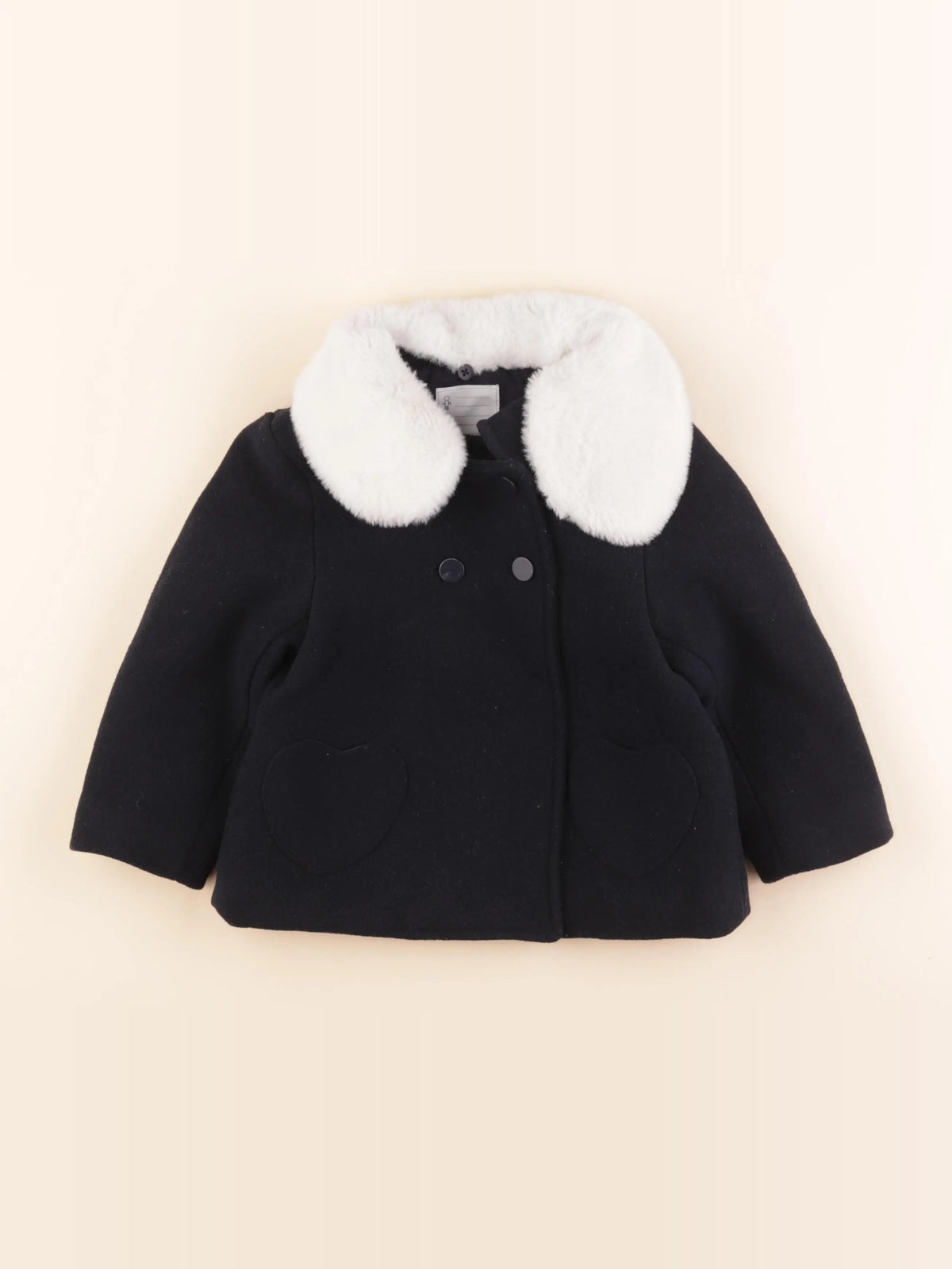 Vertbaudet - manteau bleu - 3 ans