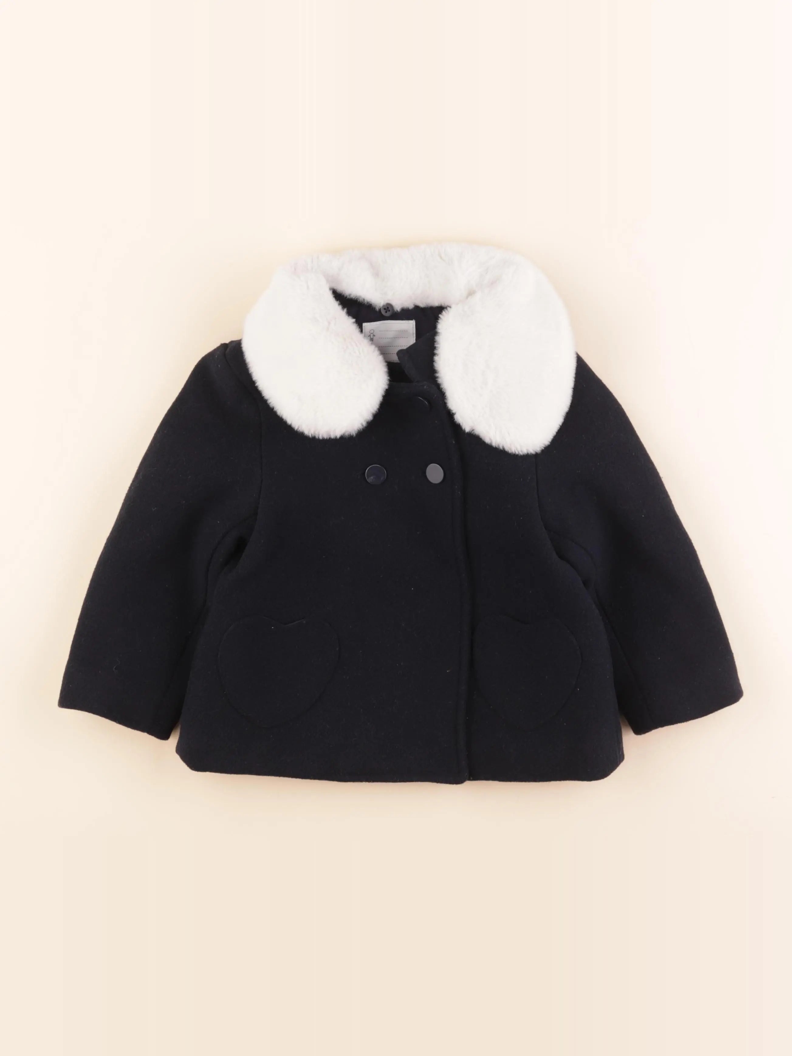 Vertbaudet - manteau bleu - 3 ans
