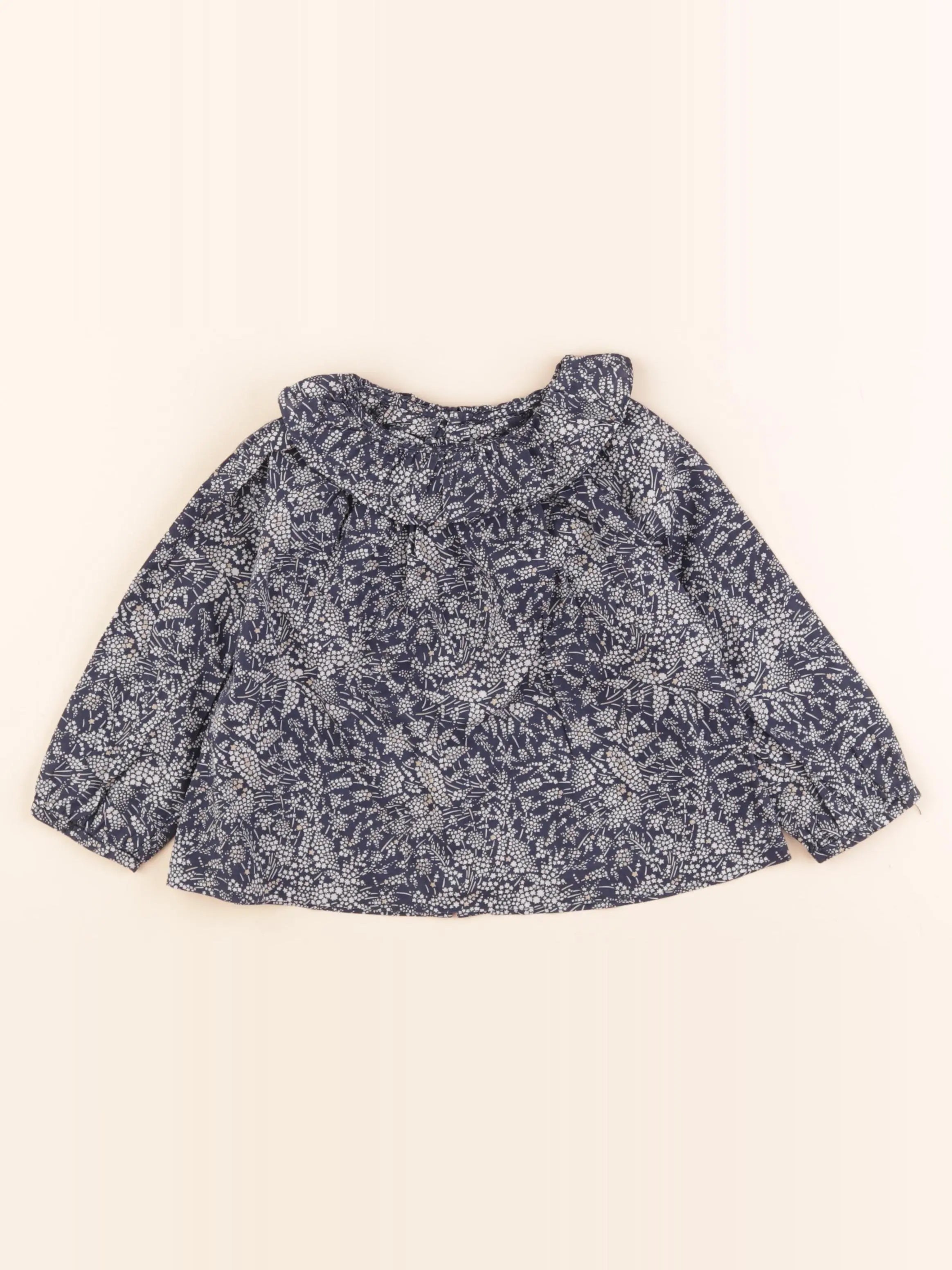 Jacadi - blouse bleu - 36 mois