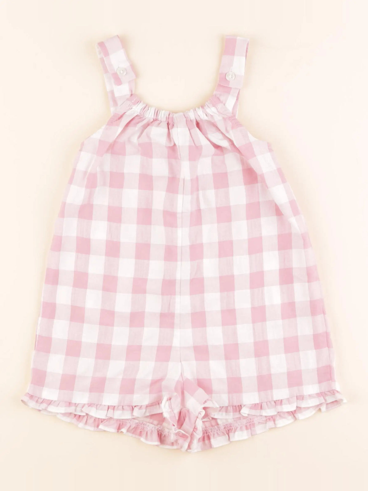 Lola Palacios - combinaison blanc, rose - 3 ans